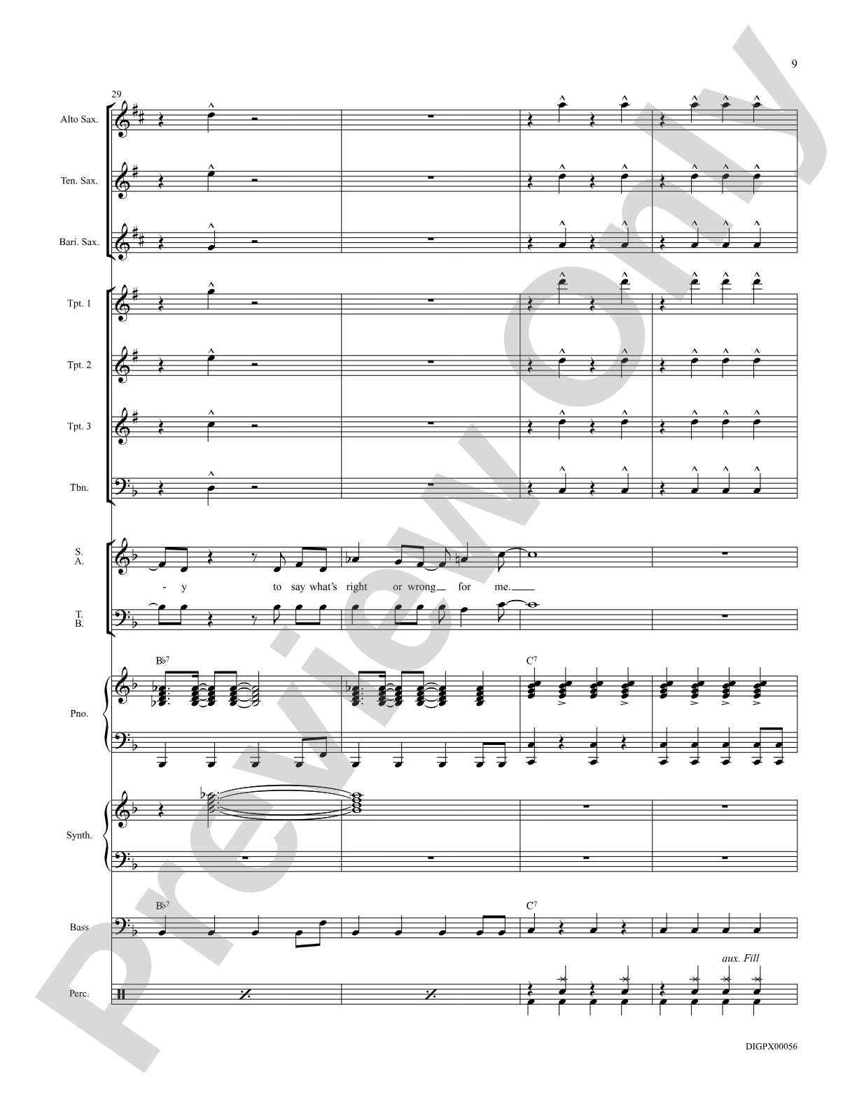 I Just Wanna Be Happy: Score