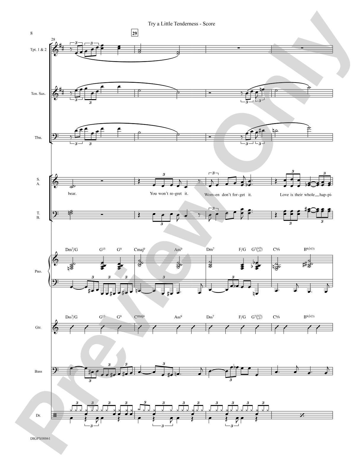 Try a Little Tenderness: Choral SoundPax