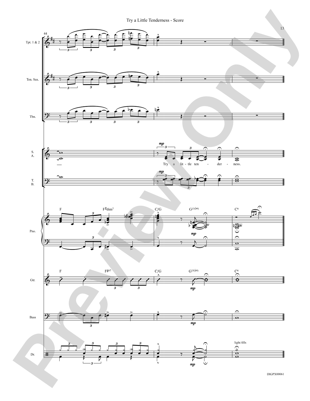 Try a Little Tenderness: Choral SoundPax