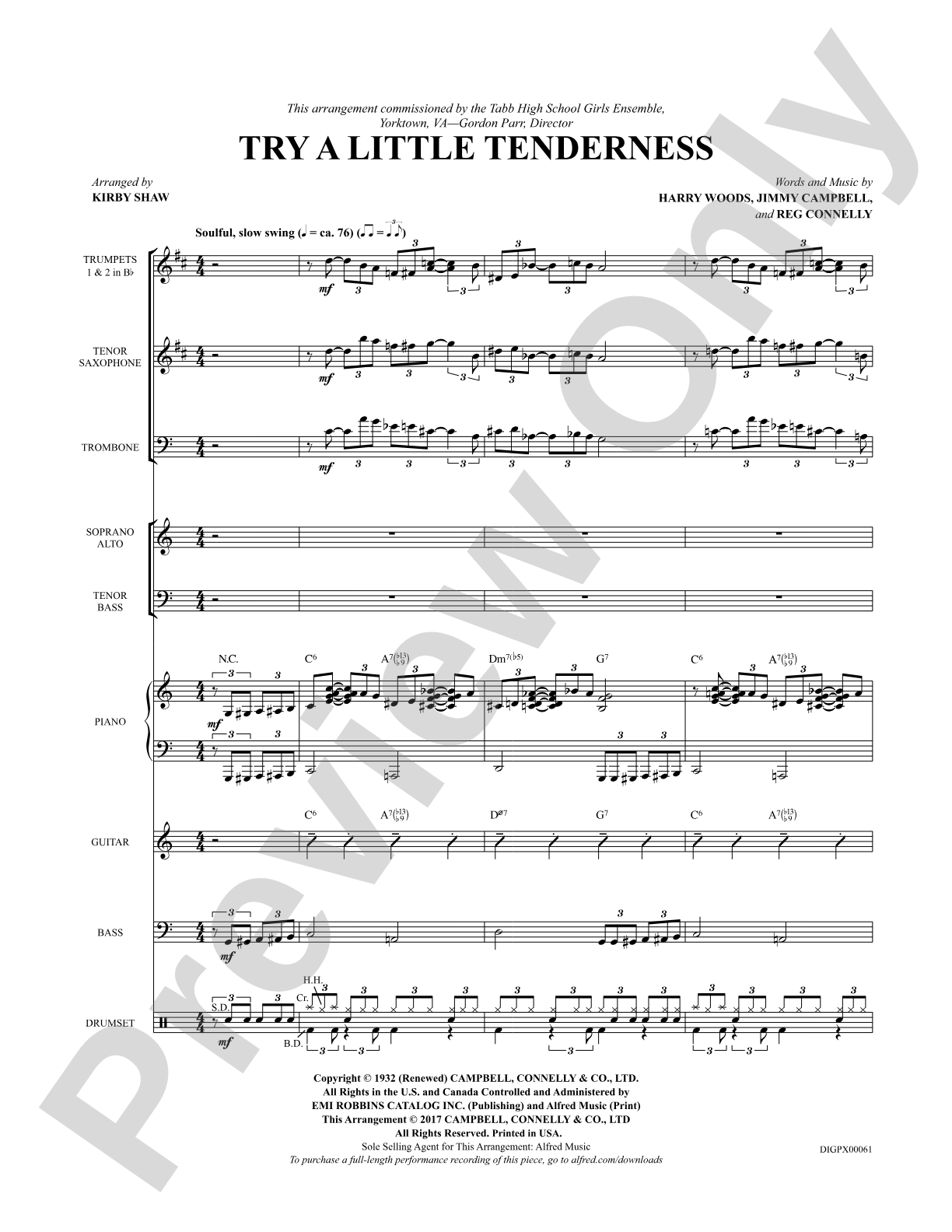 Try a Little Tenderness: Choral SoundPax