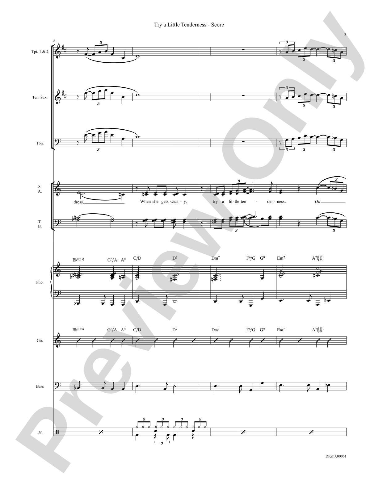 Try a Little Tenderness: Choral SoundPax