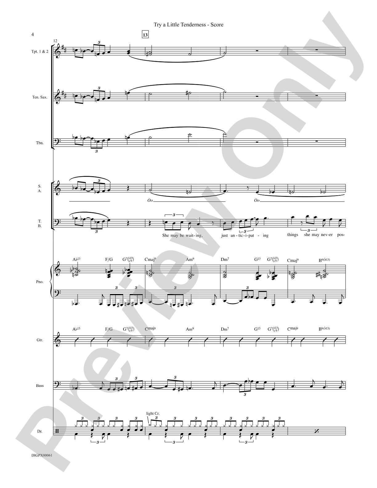 Try a Little Tenderness: Choral SoundPax