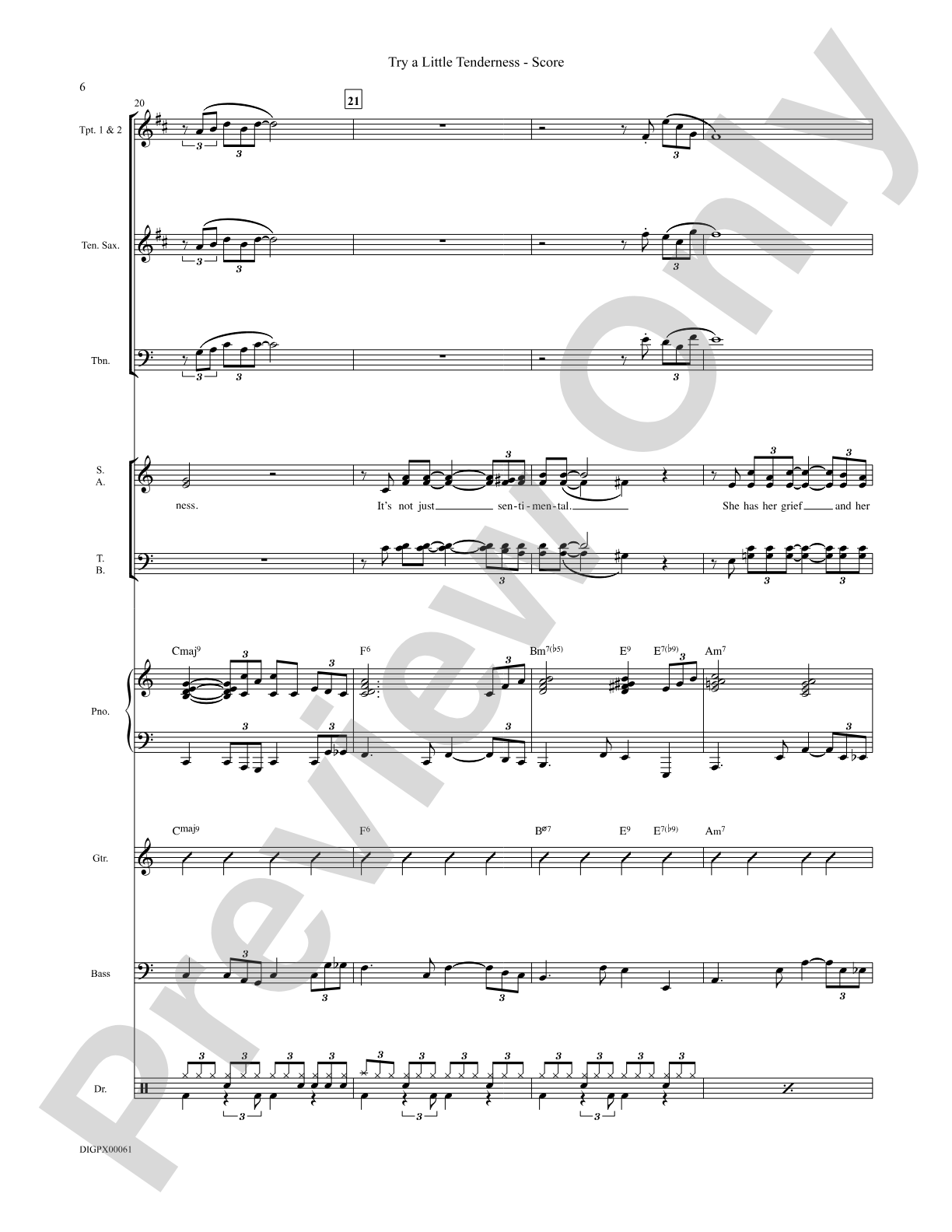 Try a Little Tenderness: Choral SoundPax