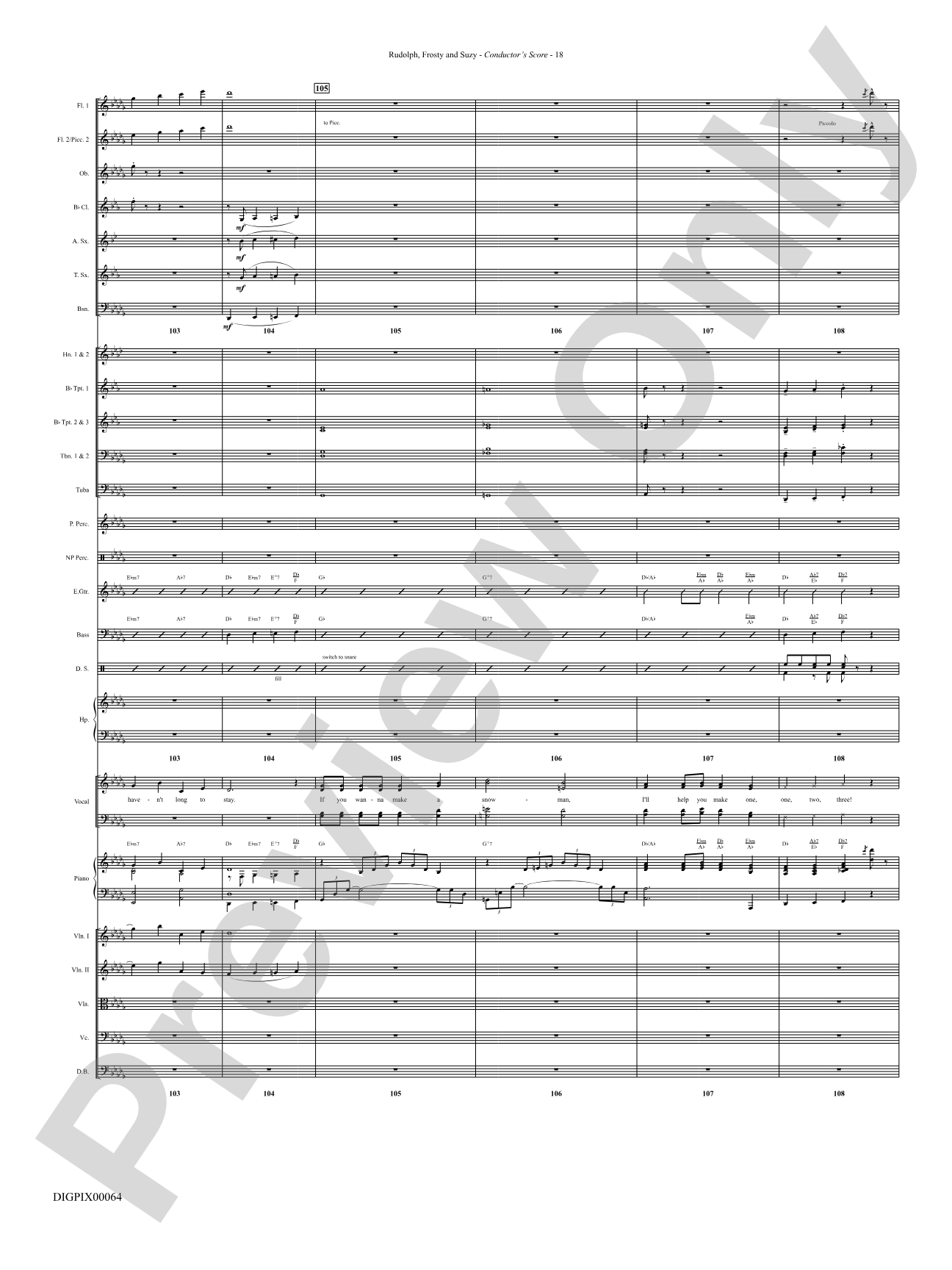 Rudolph, Frosty, and Suzy: Choral SoundPax