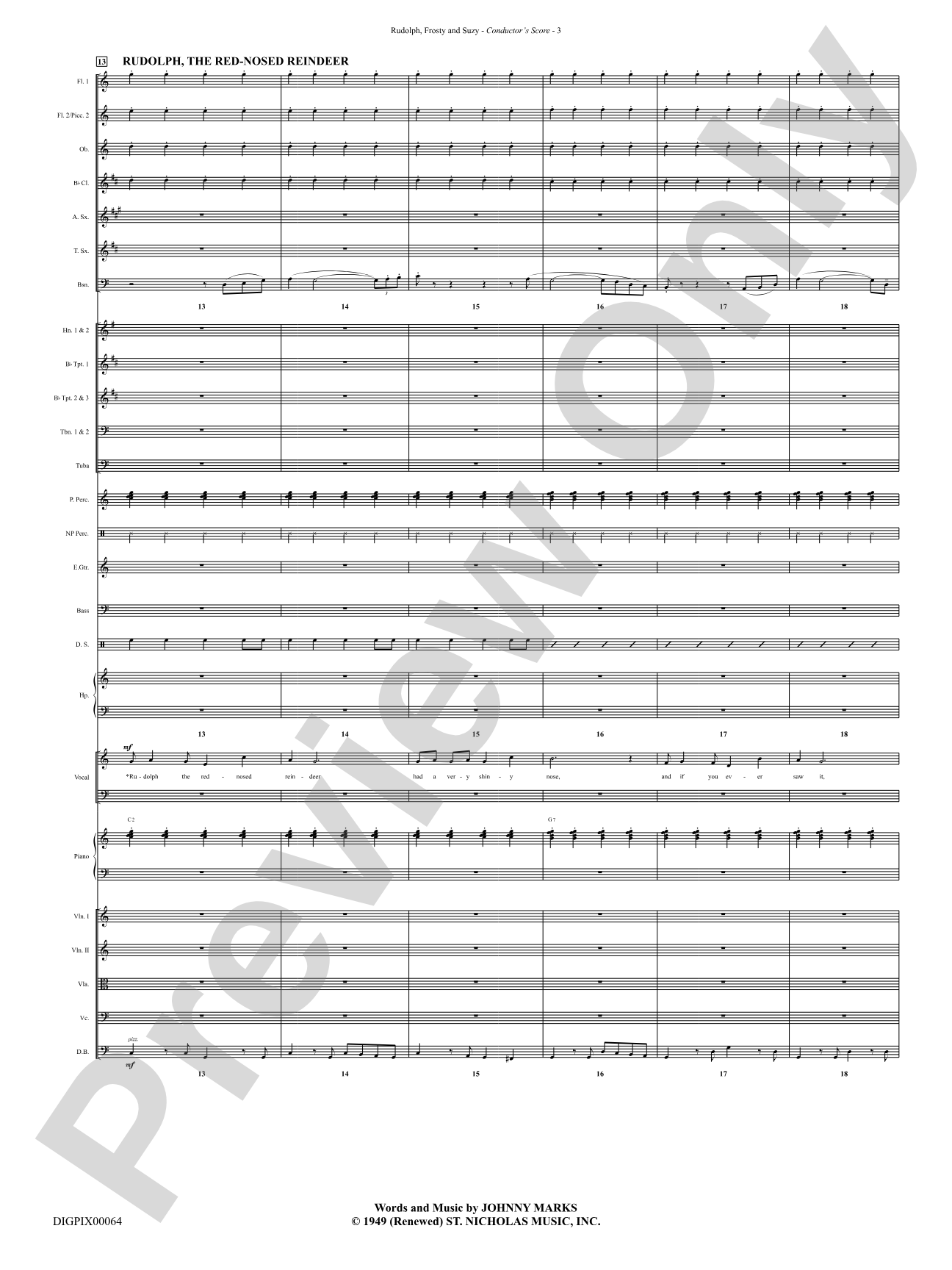 Rudolph, Frosty, and Suzy: Choral SoundPax