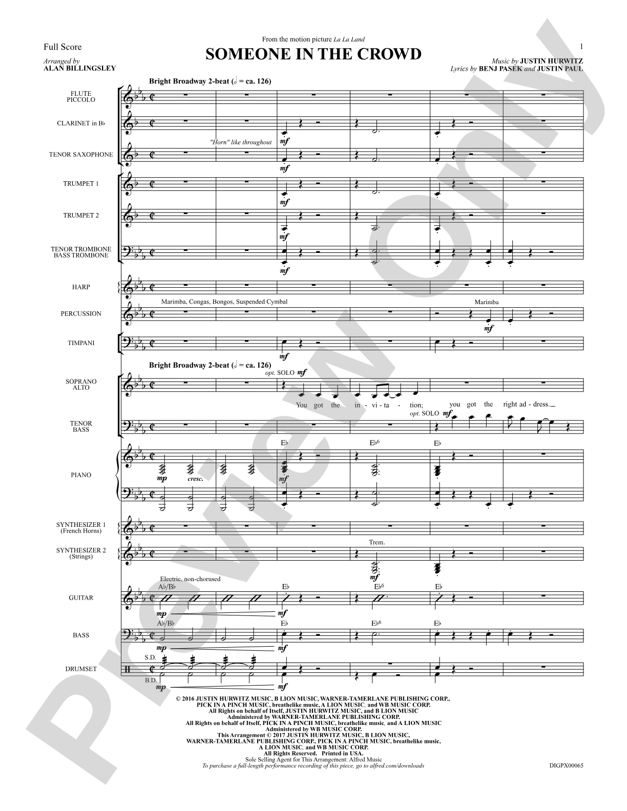 Someone in the Crowd: Choral SoundPax