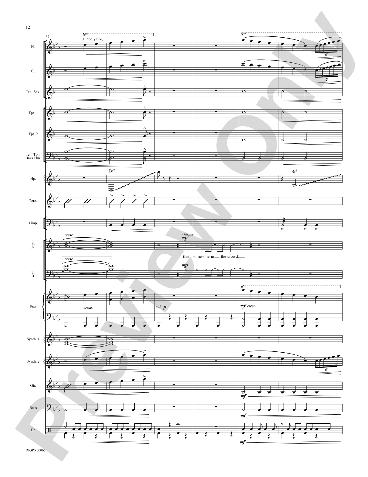 Someone in the Crowd: Choral SoundPax