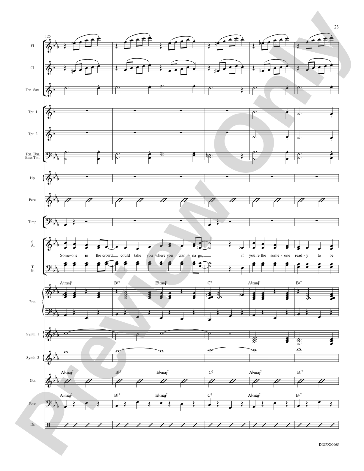 Someone in the Crowd: Choral SoundPax