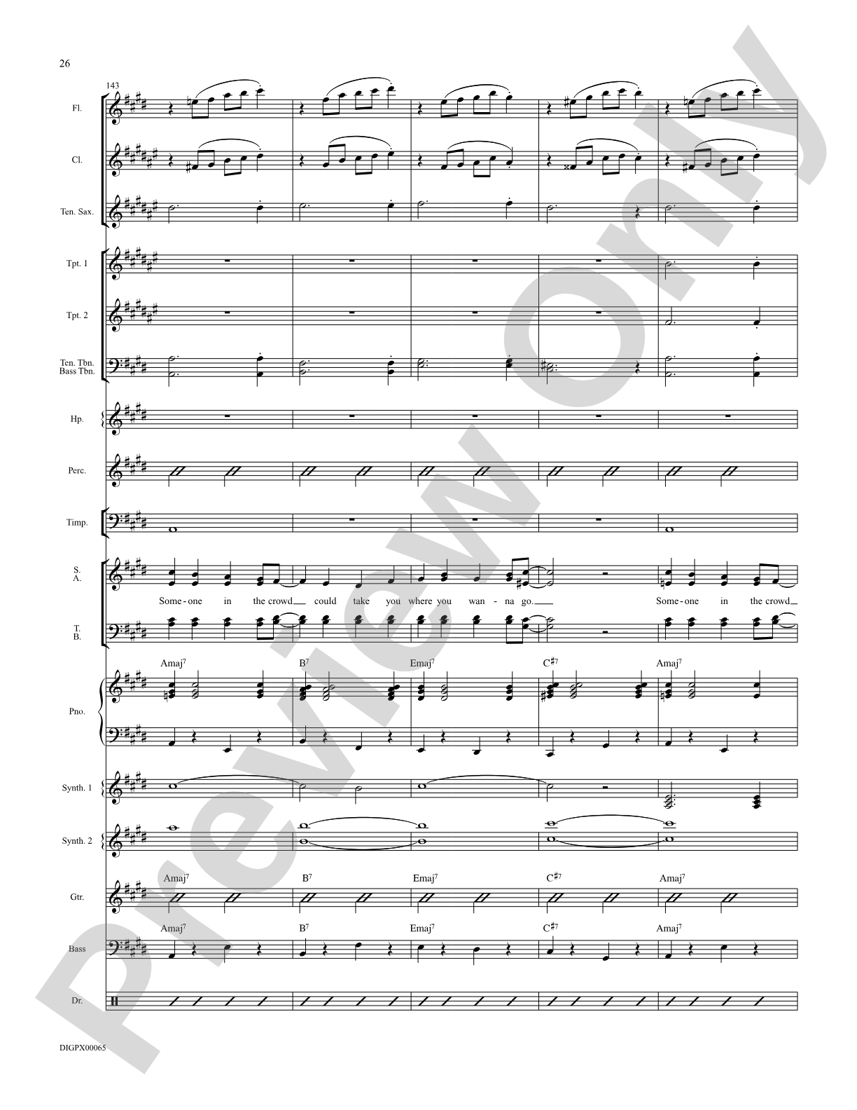 Someone in the Crowd: Choral SoundPax