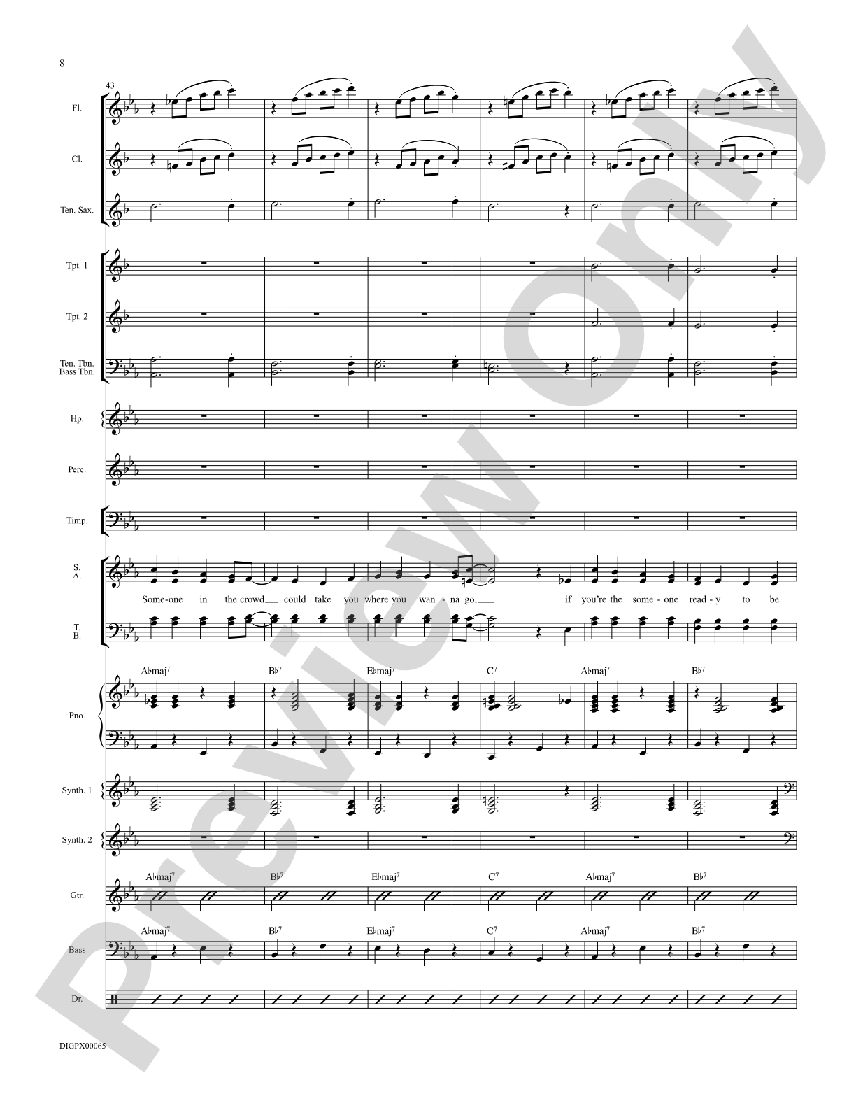 Someone in the Crowd: Choral SoundPax