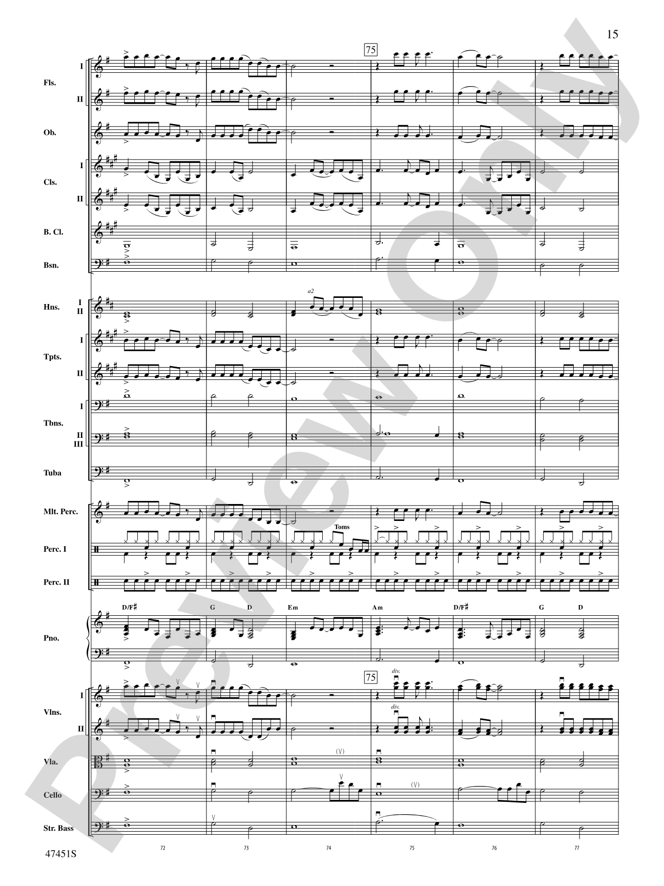 Shallow (from A Star Is Born): Full Orchestra Conductor Score & Parts