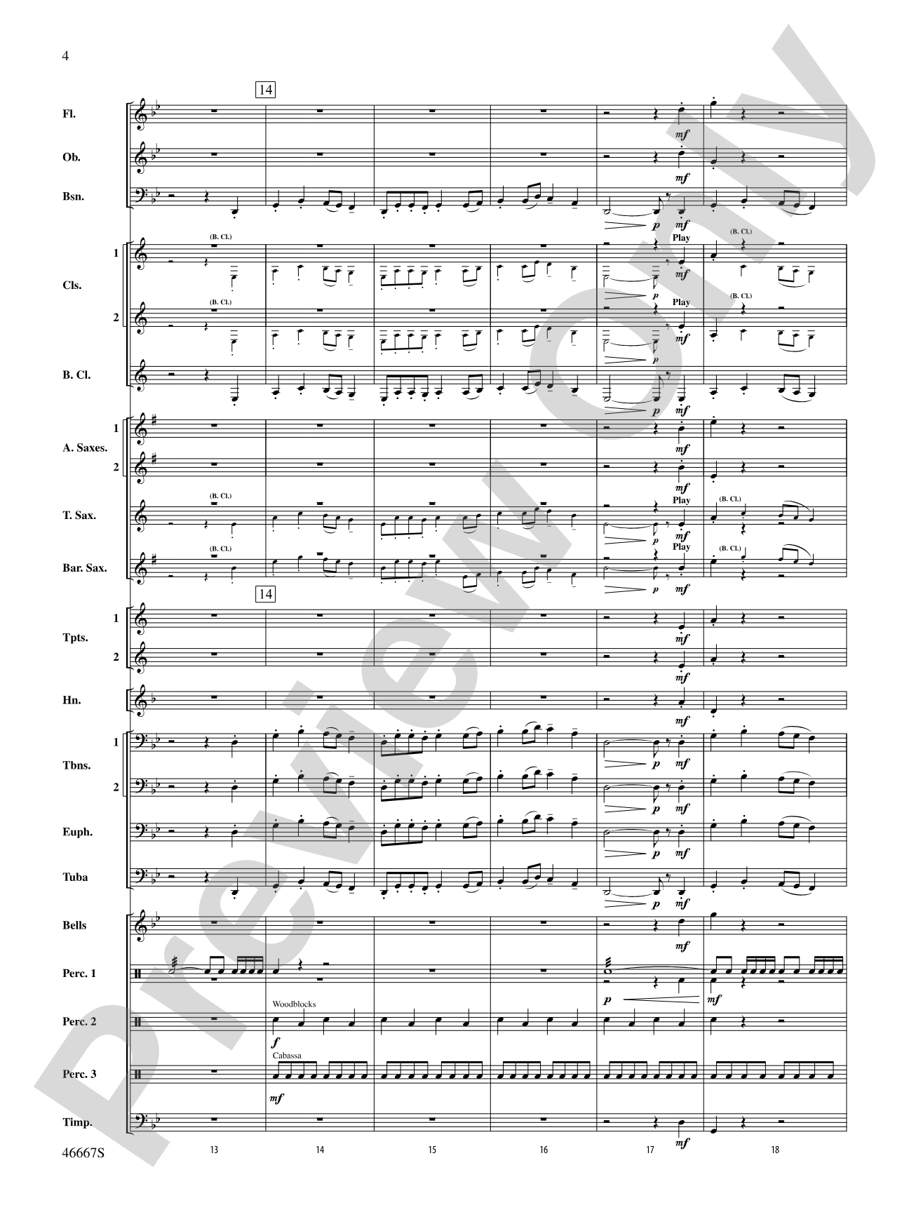 And It Begins: Score