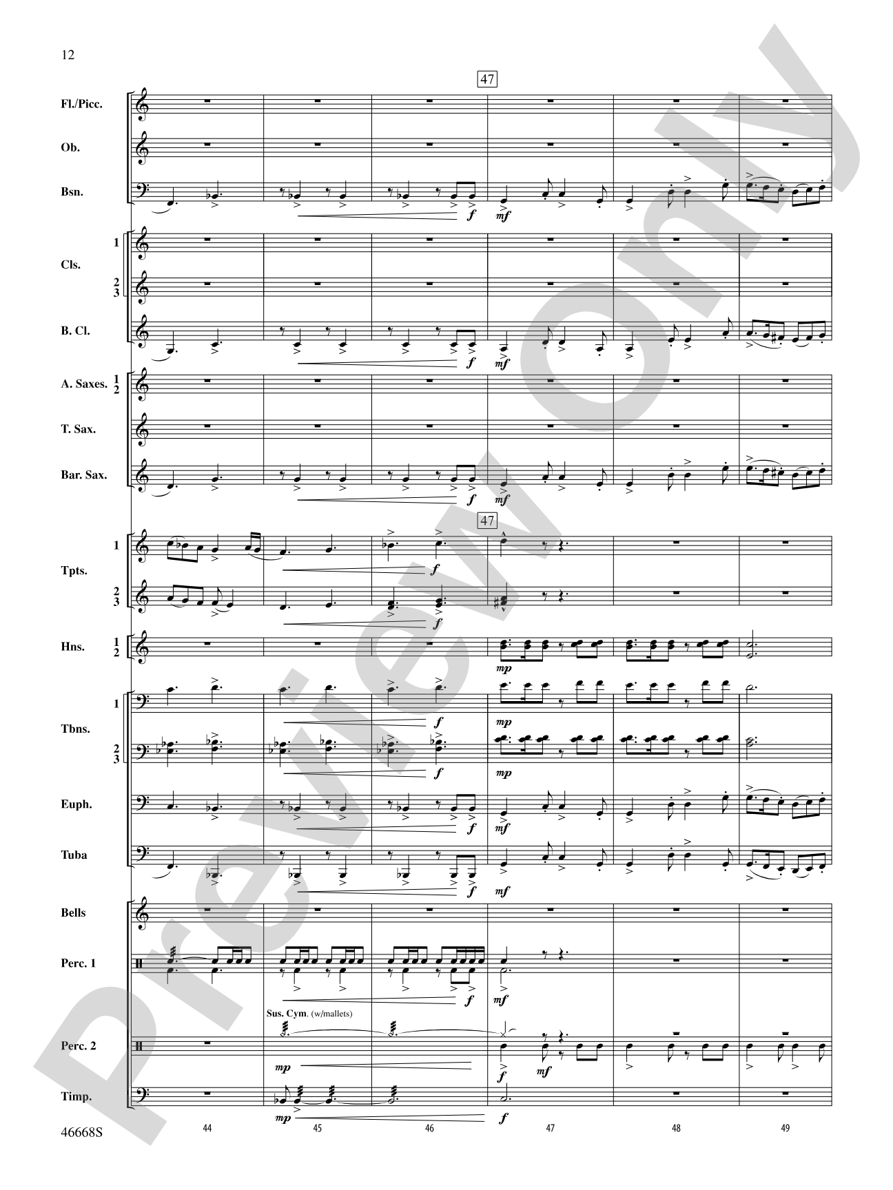 Skydance: Concert Band Conductor Score & Parts