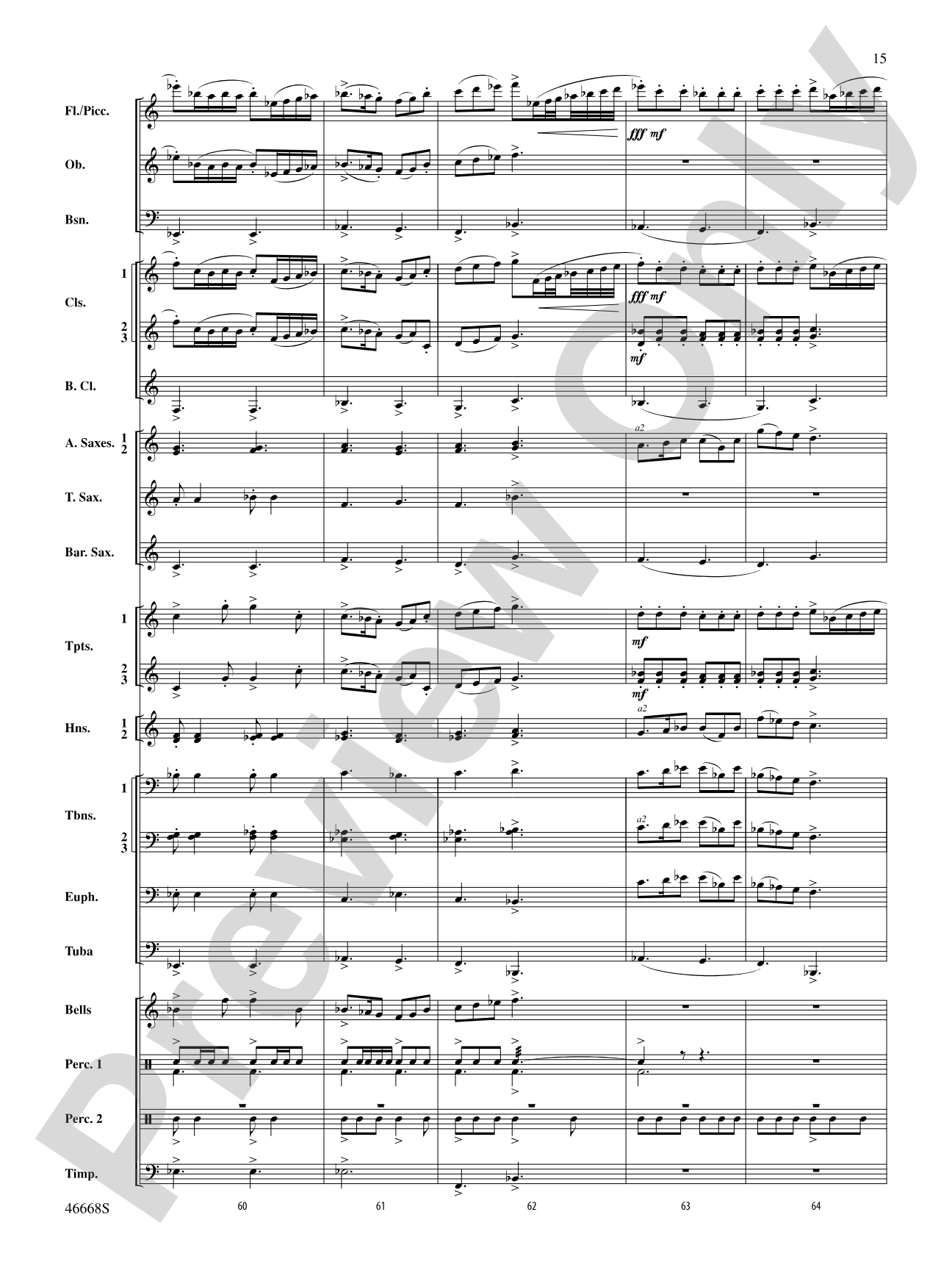 Skydance: Concert Band Conductor Score & Parts