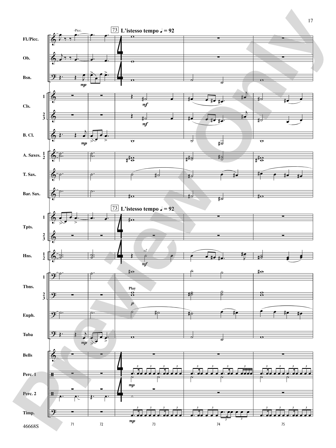 Skydance: Concert Band Conductor Score & Parts