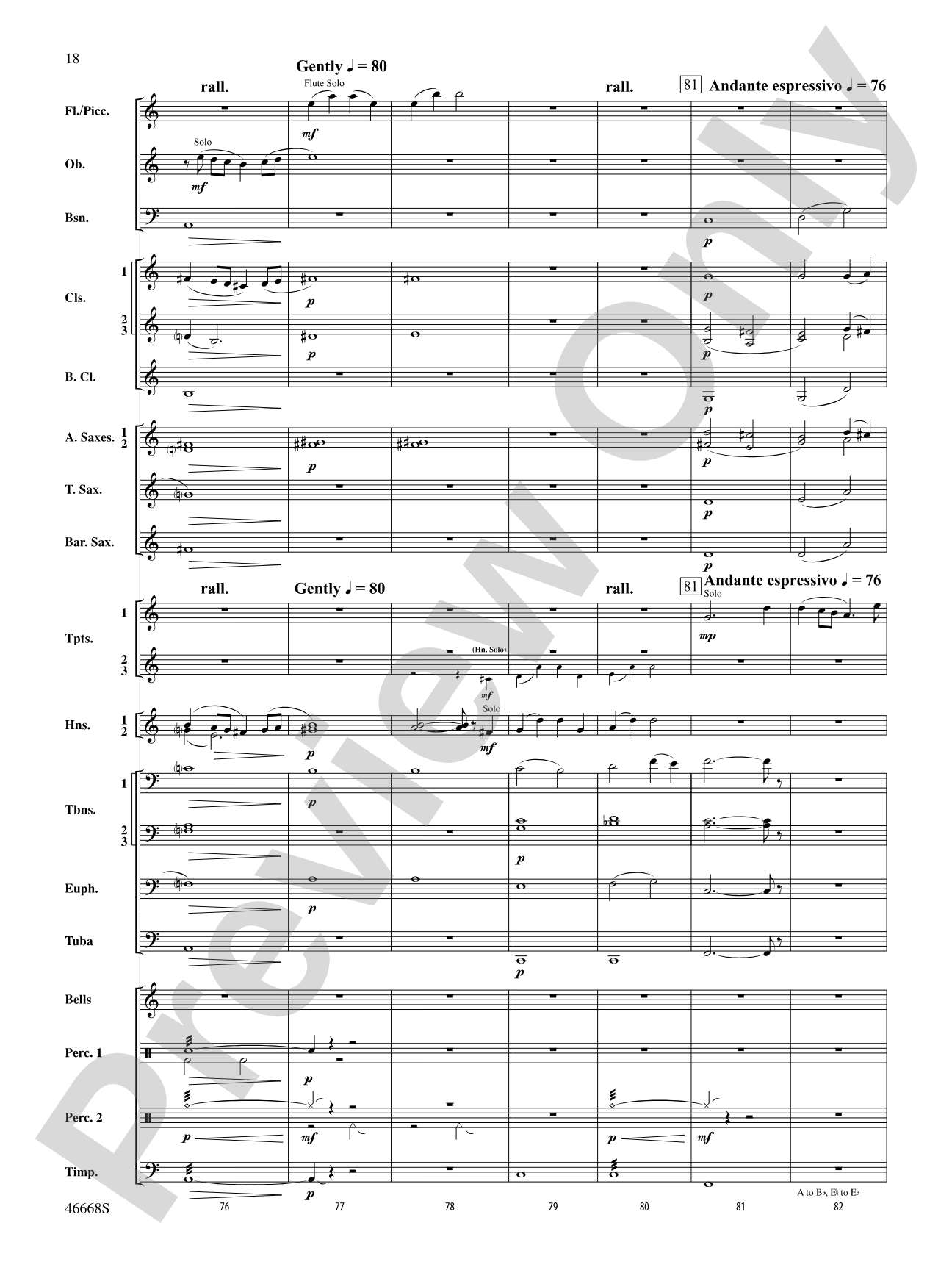 Skydance: Concert Band Conductor Score & Parts