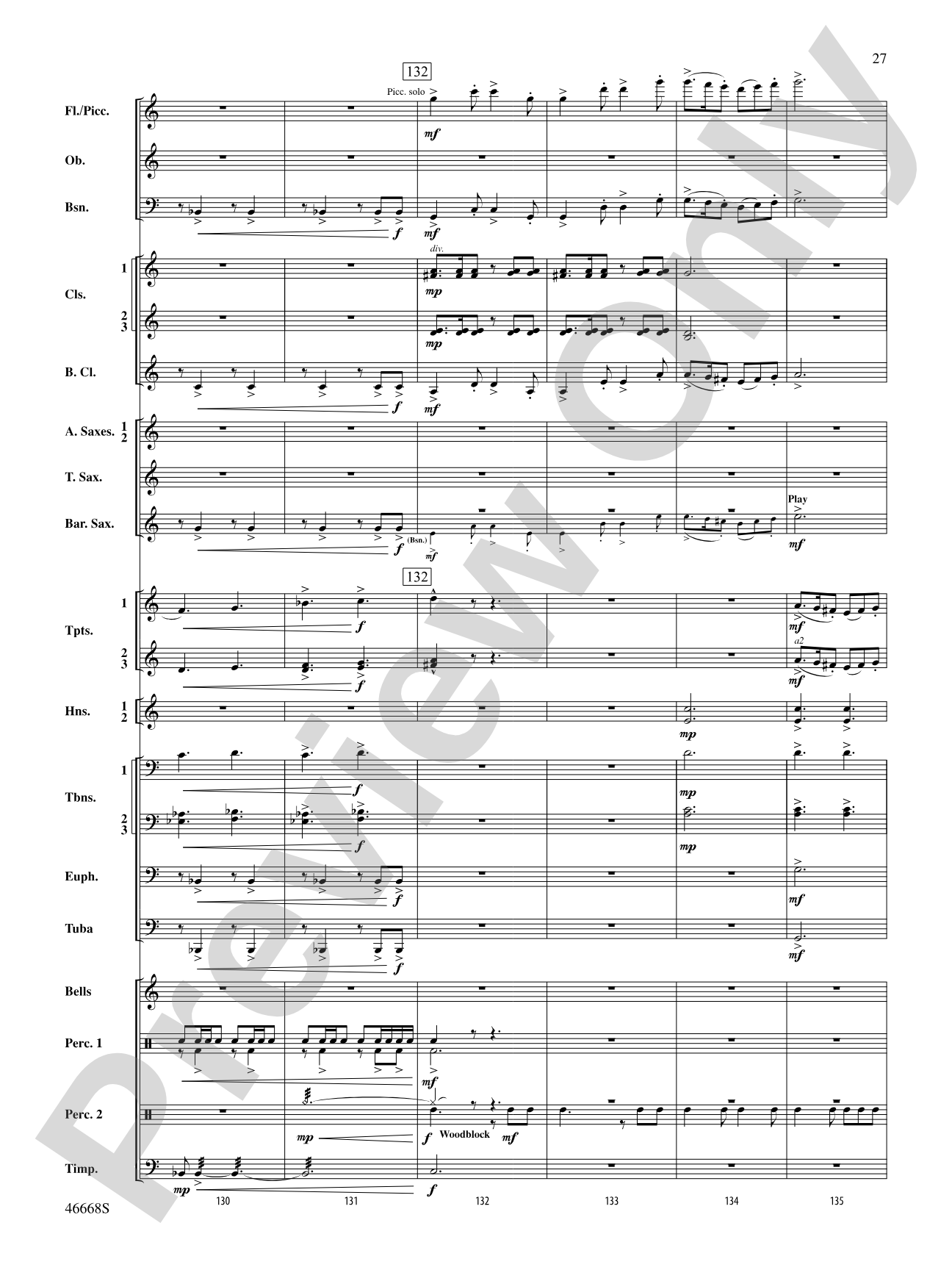 Skydance: Concert Band Conductor Score & Parts
