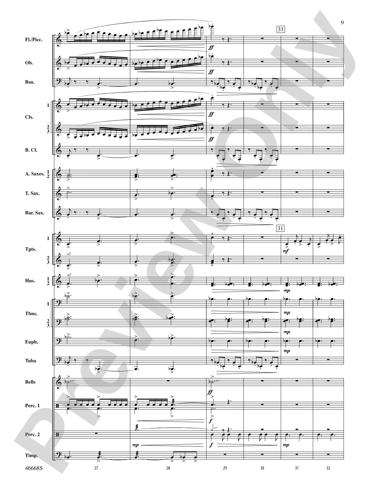 Skydance: Concert Band Conductor Score & Parts