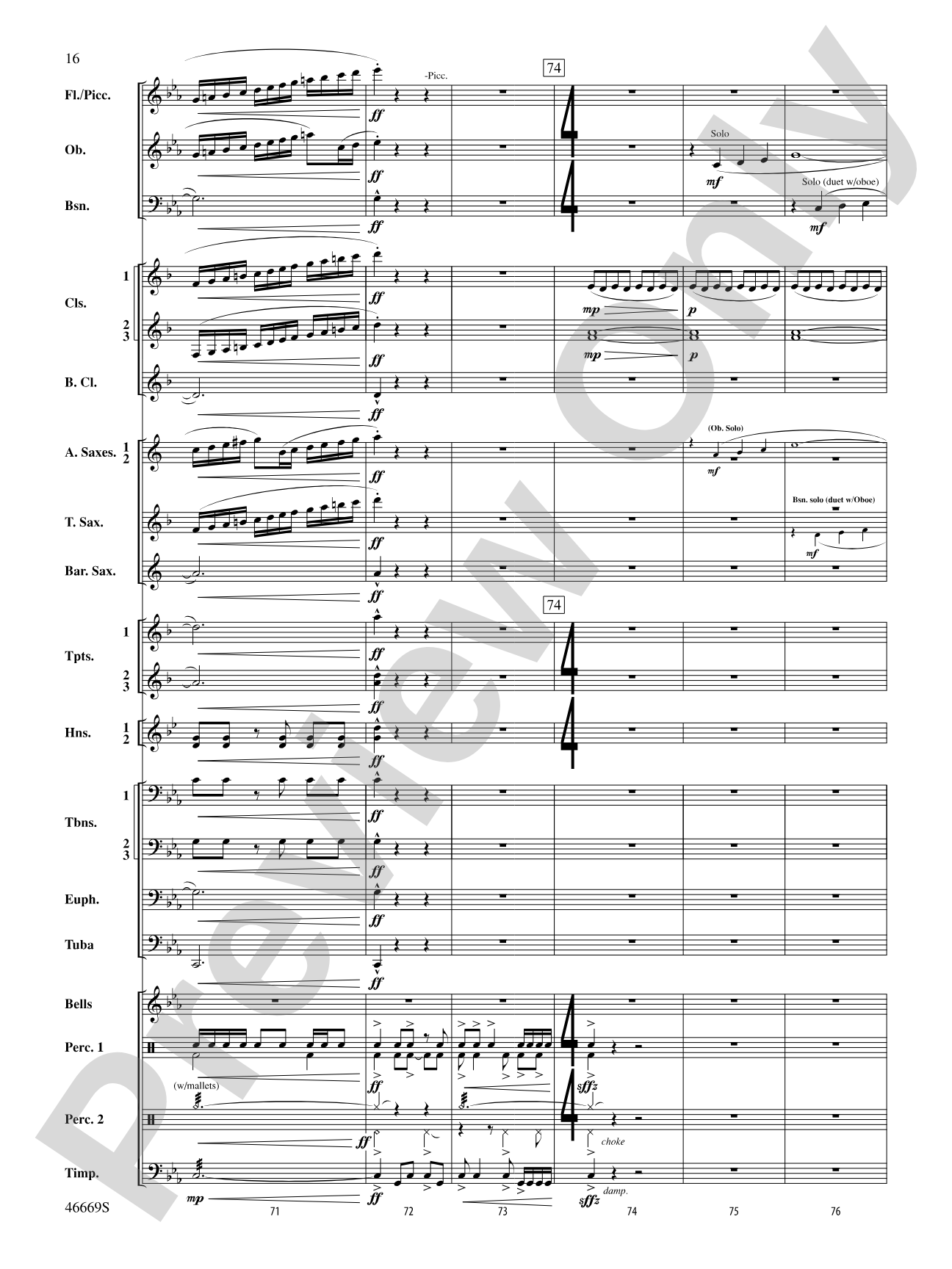 Oracles of the Sirocco: Concert Band Conductor Score & Parts