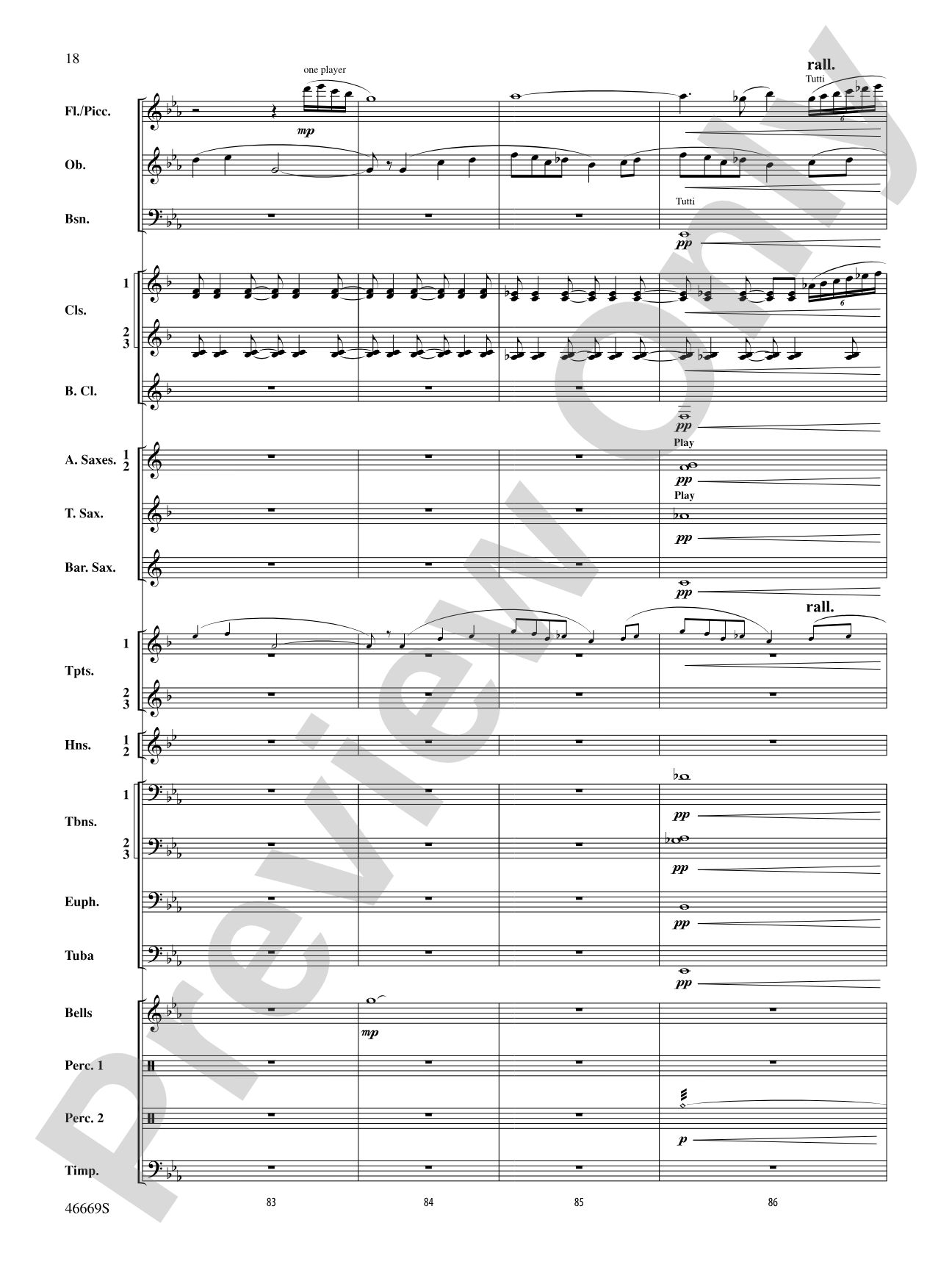 Oracles of the Sirocco: Concert Band Conductor Score & Parts