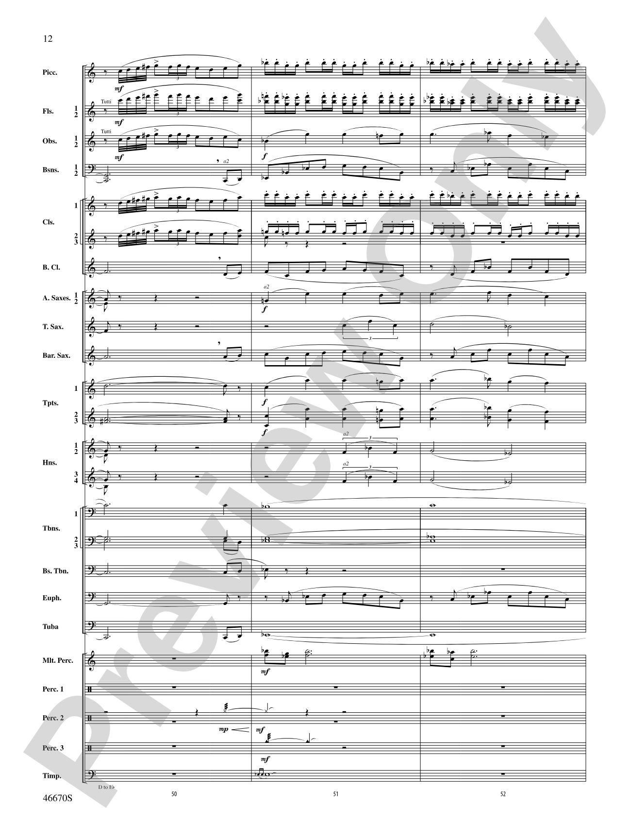 The Falls: Concert Band Conductor Score & Parts