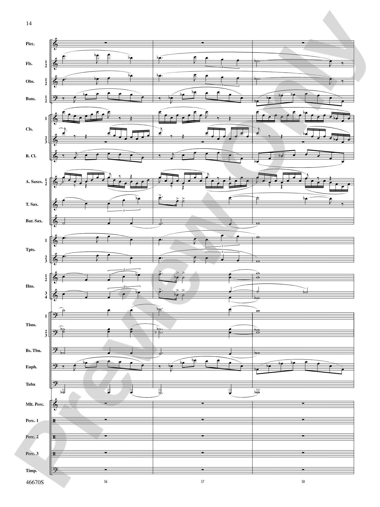 The Falls: Concert Band Conductor Score & Parts