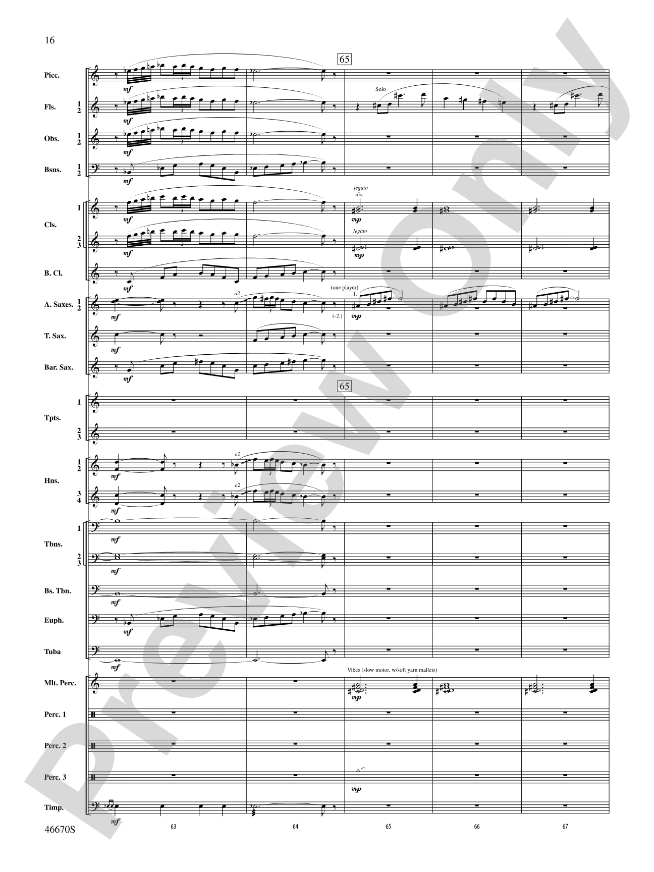 The Falls: Concert Band Conductor Score & Parts