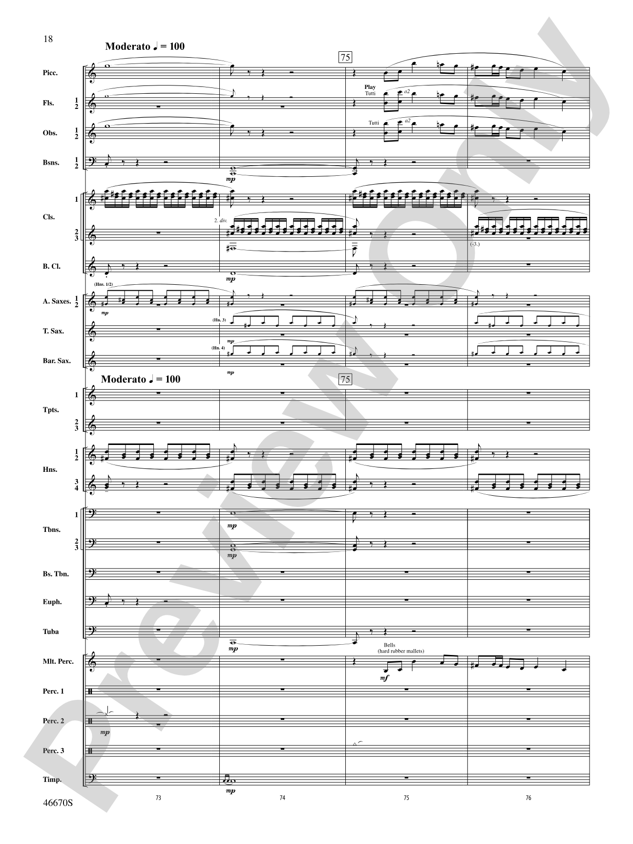 The Falls: Concert Band Conductor Score & Parts