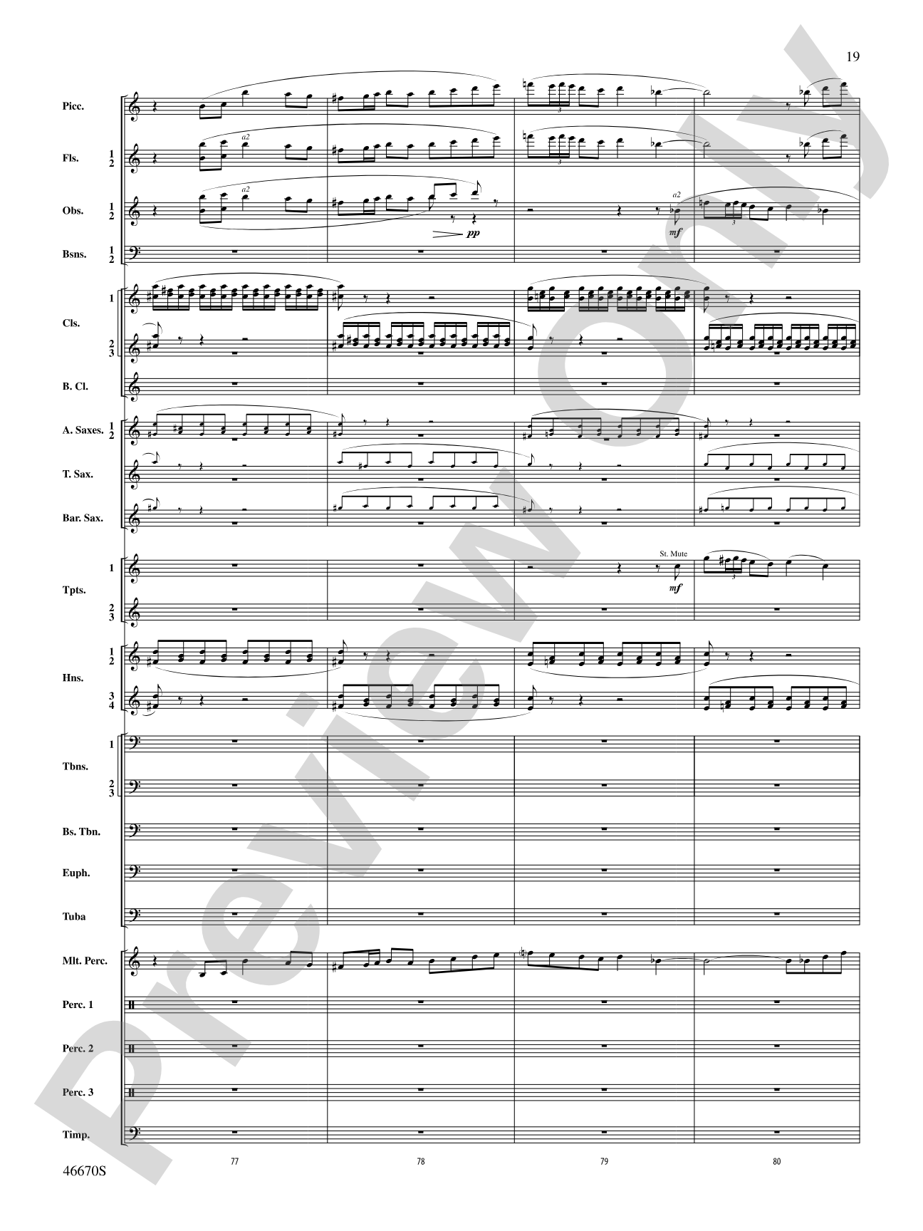 The Falls: Concert Band Conductor Score & Parts