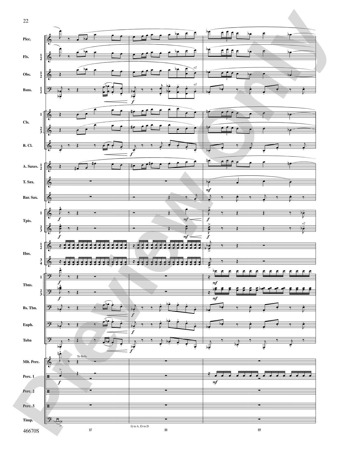 The Falls: Concert Band Conductor Score & Parts
