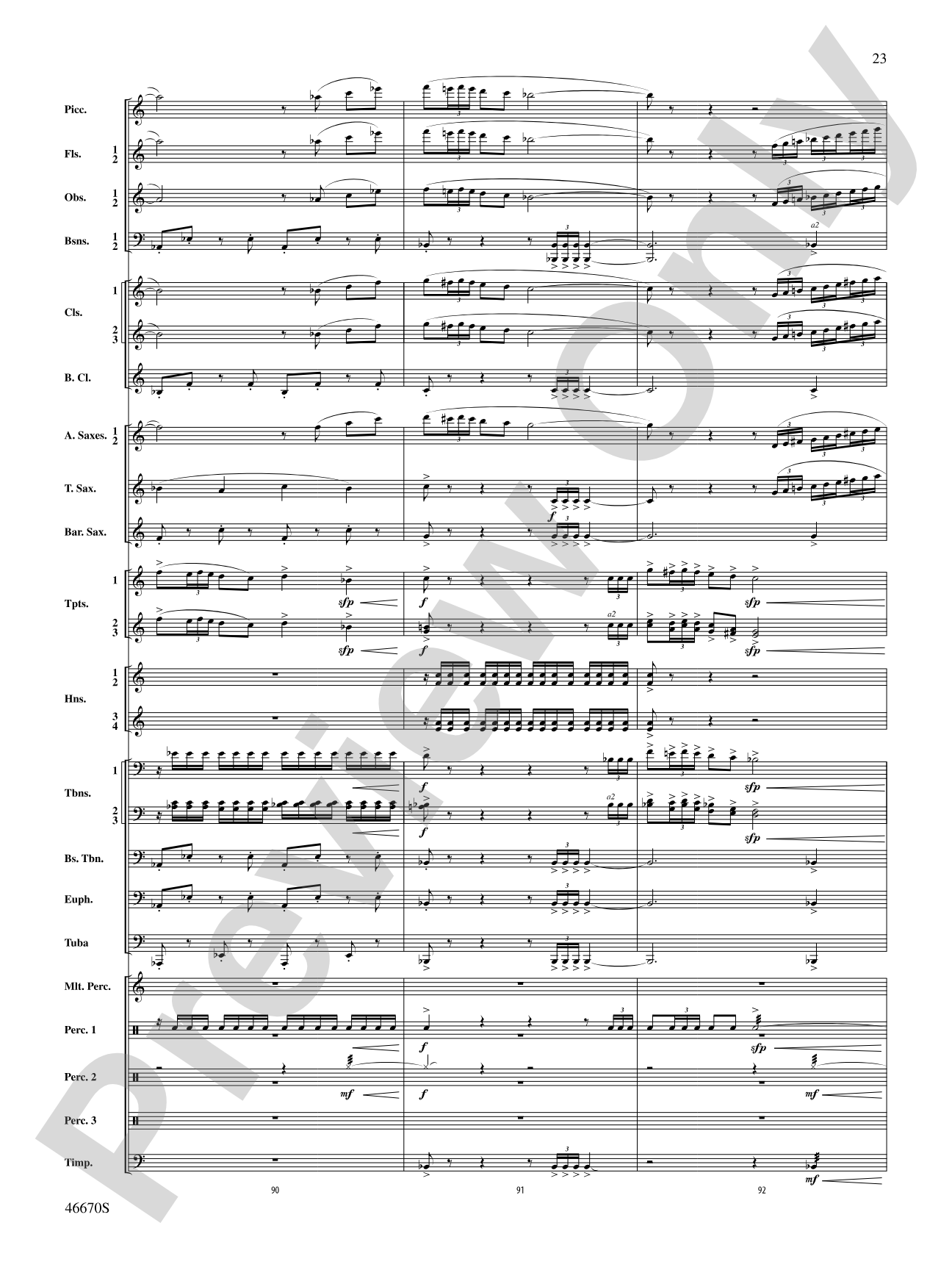 The Falls: Concert Band Conductor Score & Parts