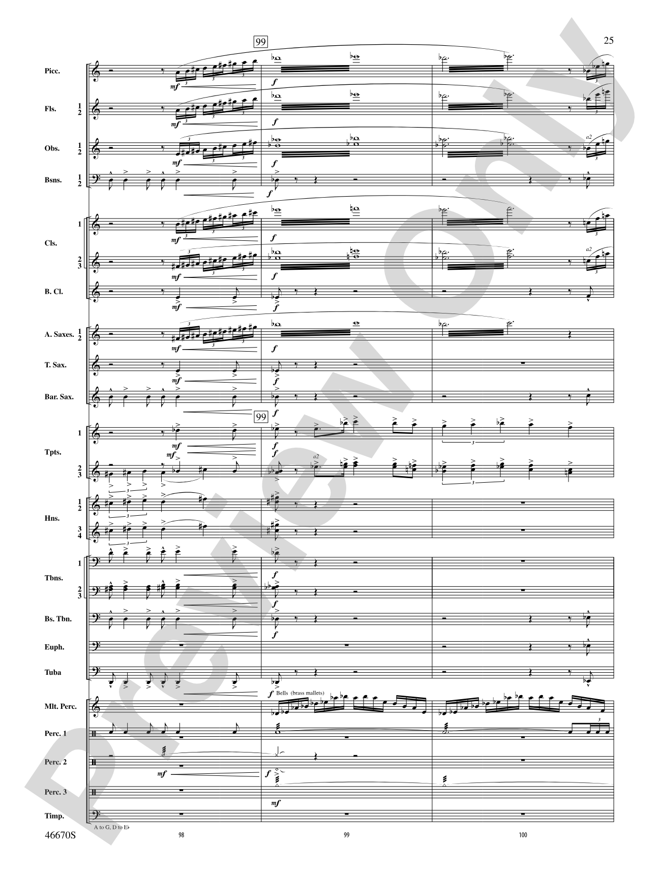 The Falls: Concert Band Conductor Score & Parts