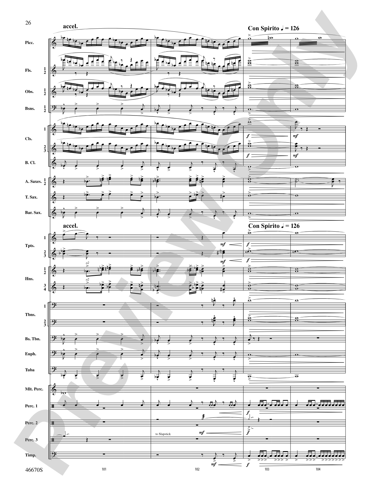 The Falls: Concert Band Conductor Score & Parts