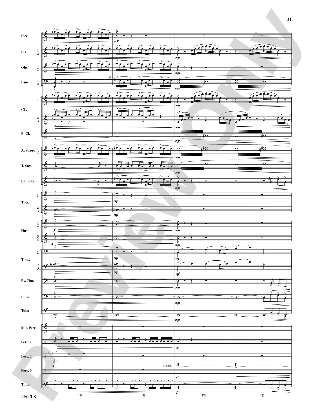 The Falls: Concert Band Conductor Score & Parts