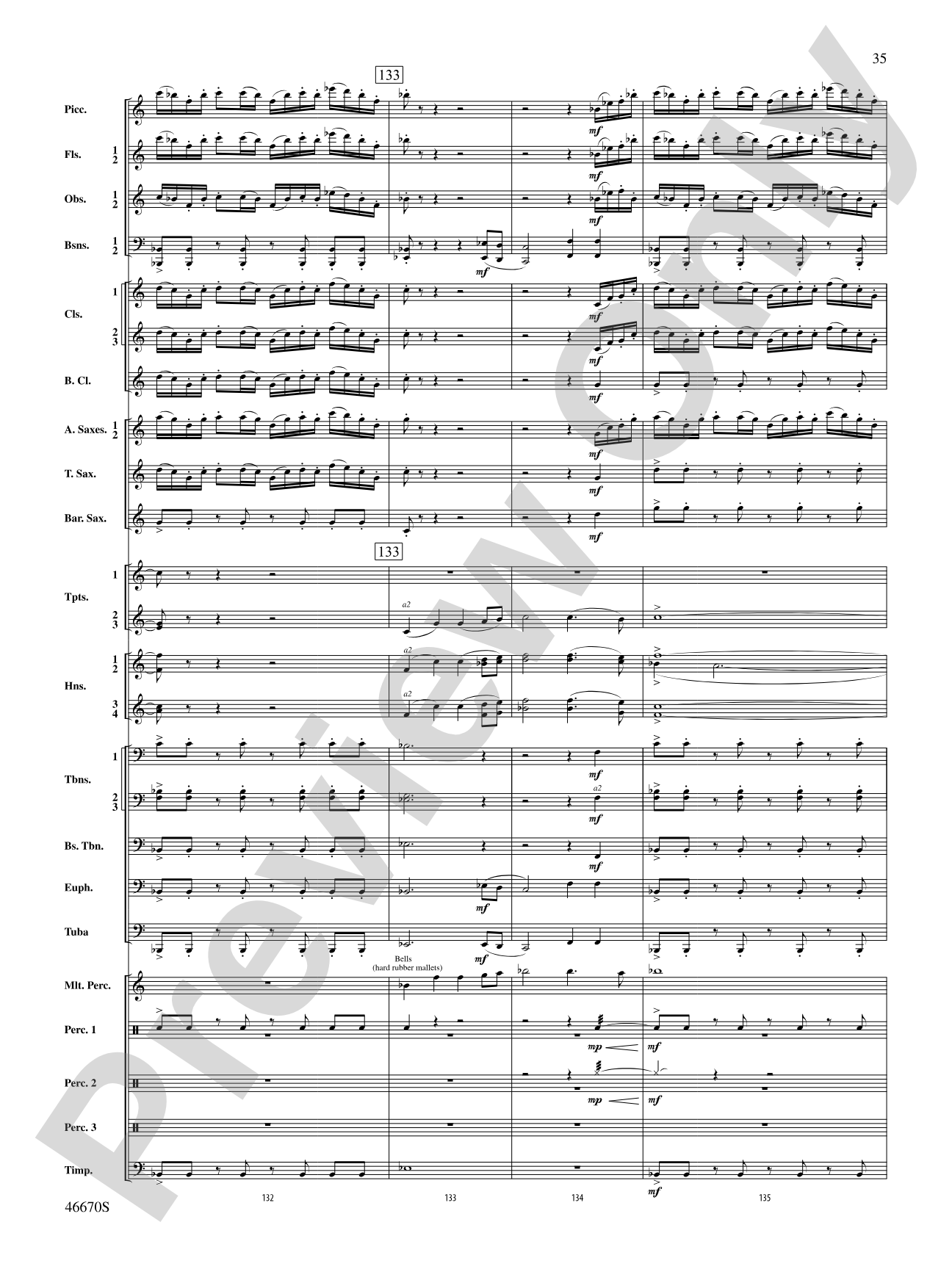 The Falls: Concert Band Conductor Score & Parts