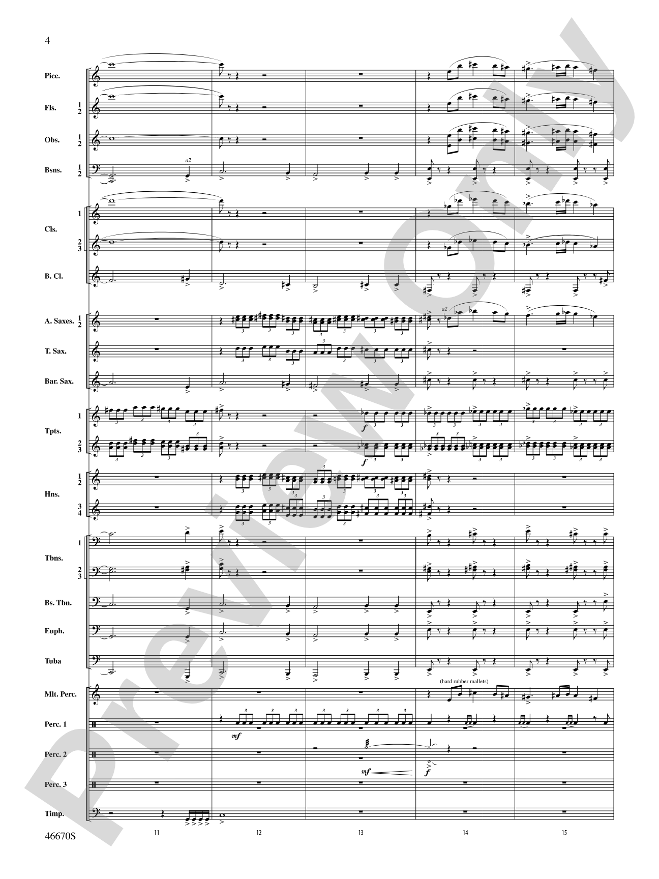 The Falls: Concert Band Conductor Score & Parts
