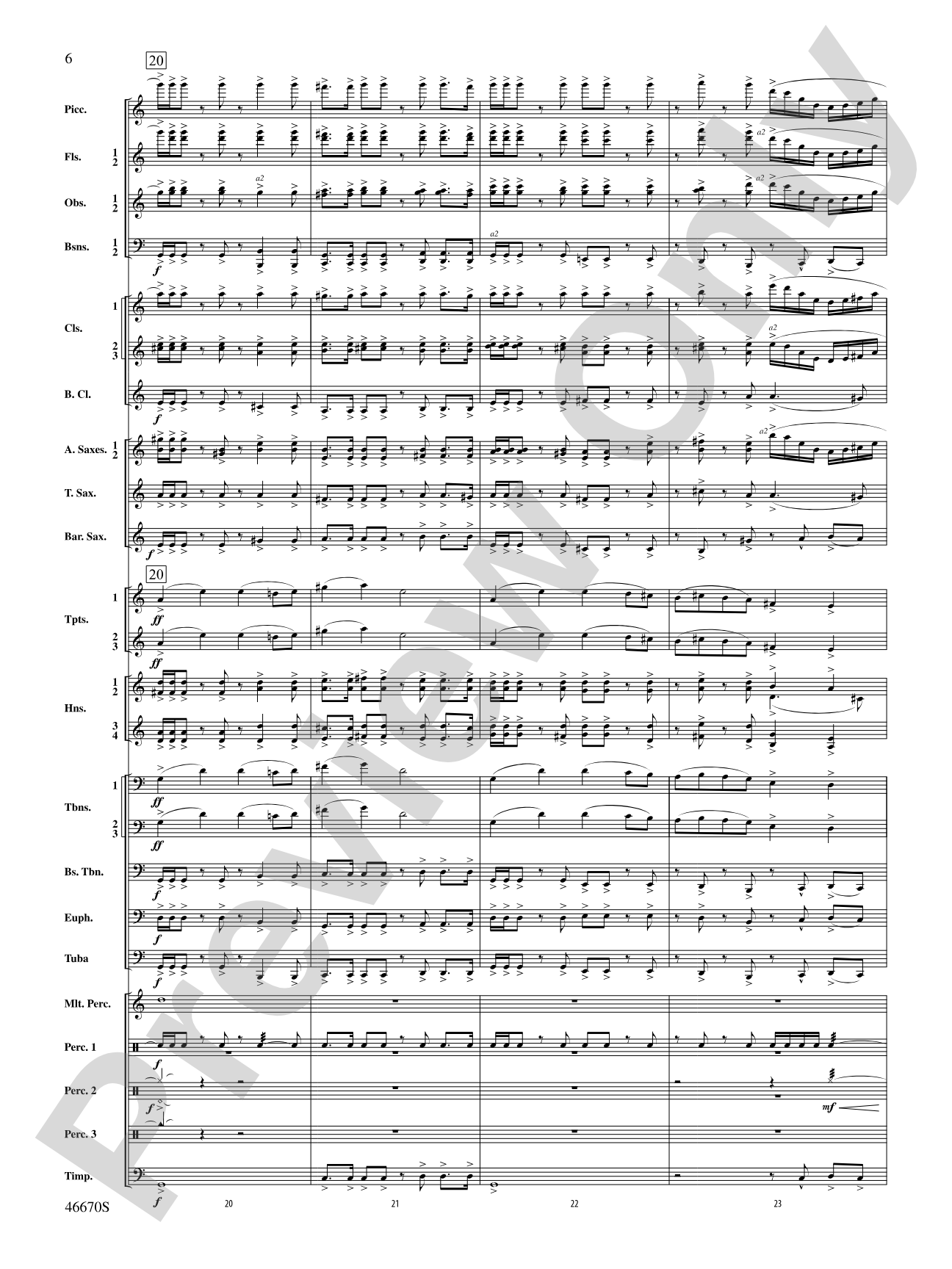 The Falls: Concert Band Conductor Score & Parts