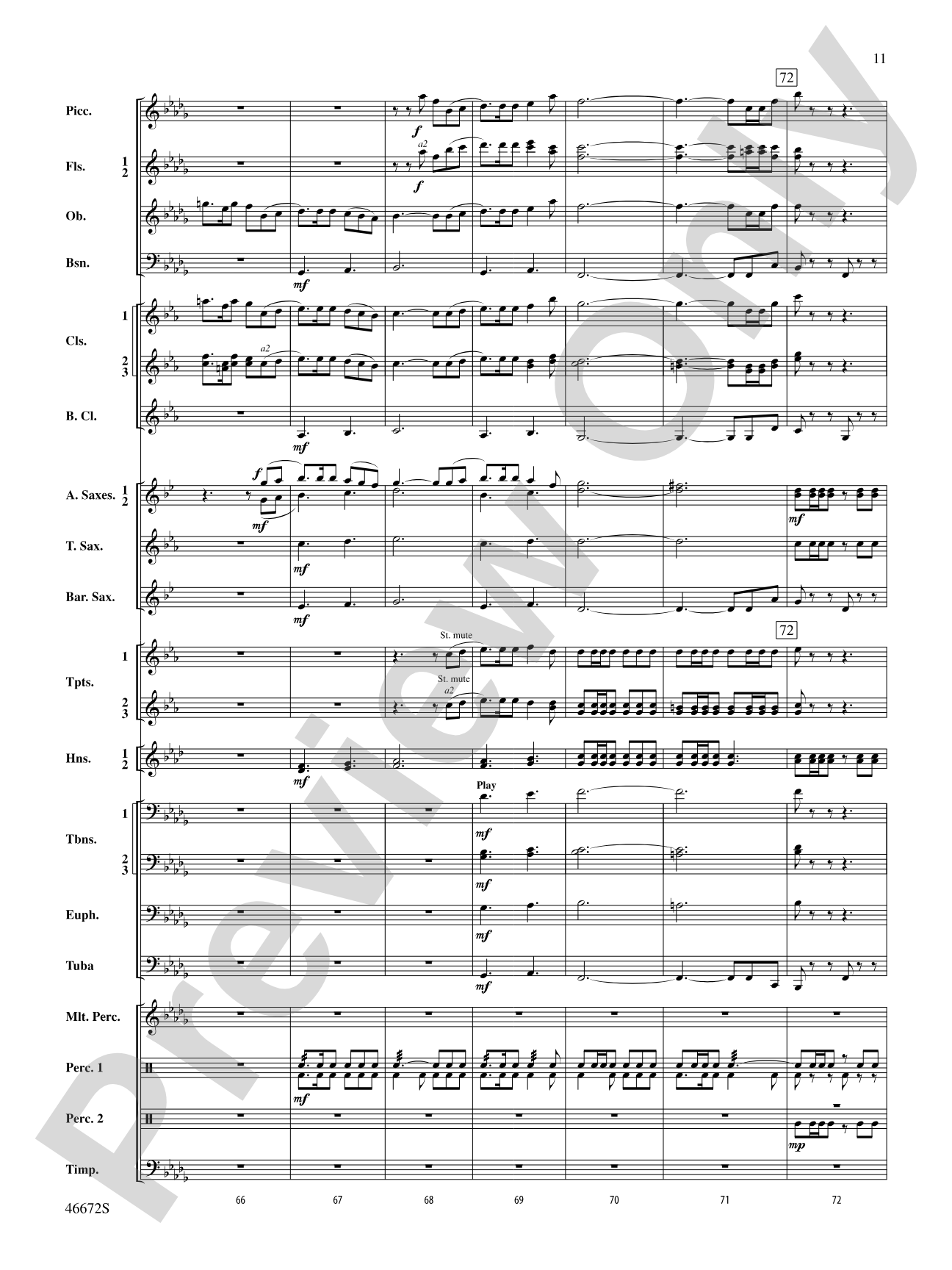 Variants on an English Sea Song: Concert Band Conductor Score & Parts
