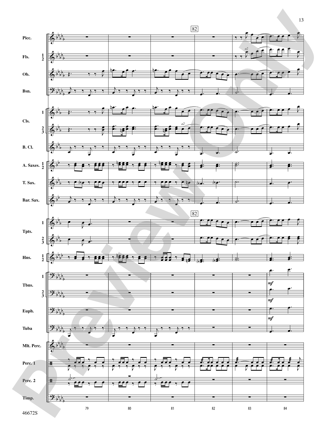 Variants on an English Sea Song: Concert Band Conductor Score & Parts