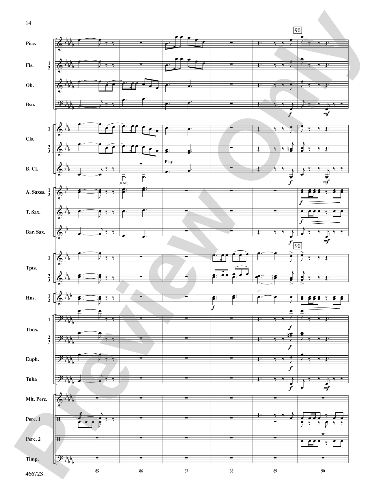 Variants on an English Sea Song: Concert Band Conductor Score & Parts