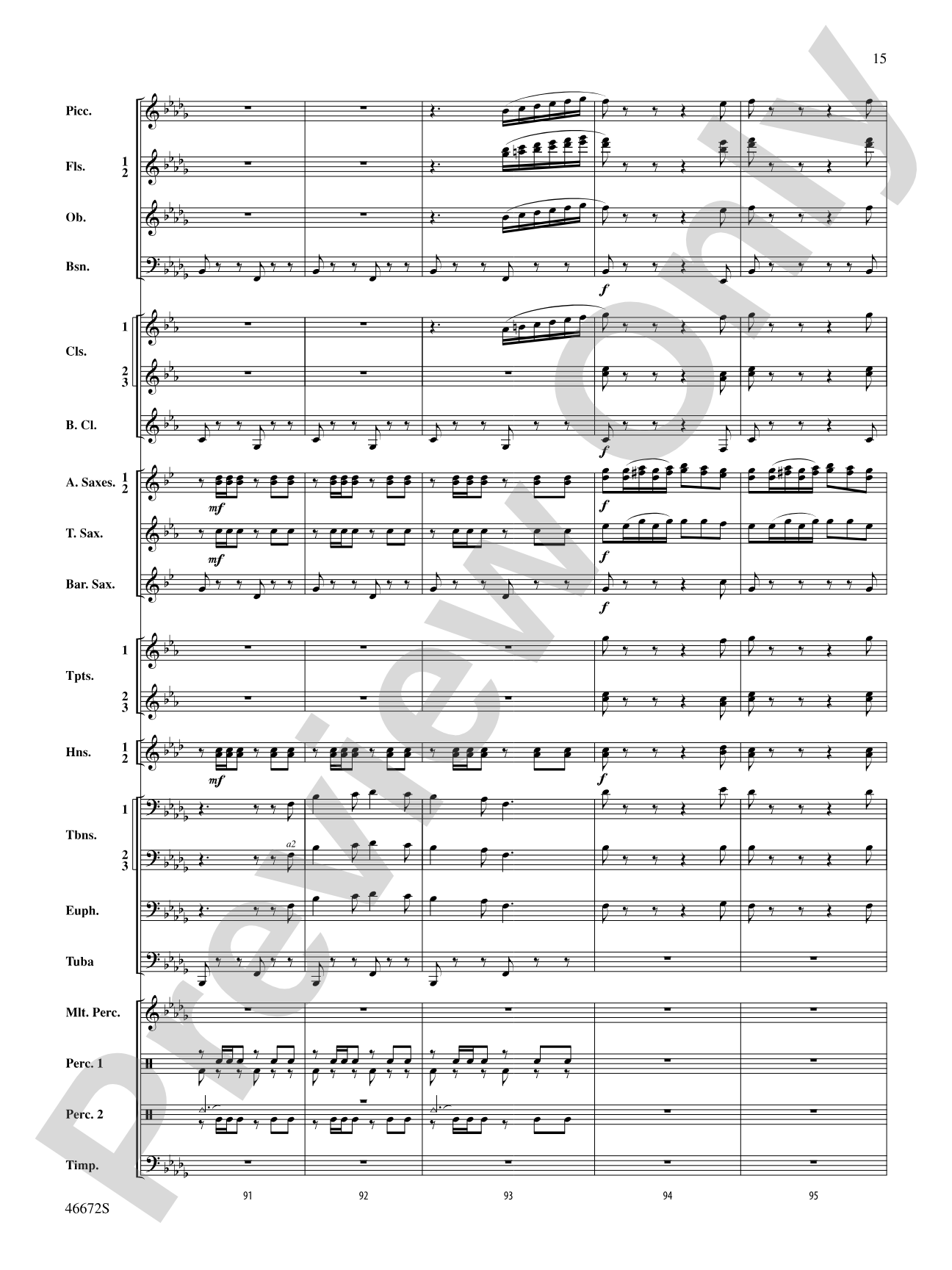 Variants on an English Sea Song: Concert Band Conductor Score & Parts