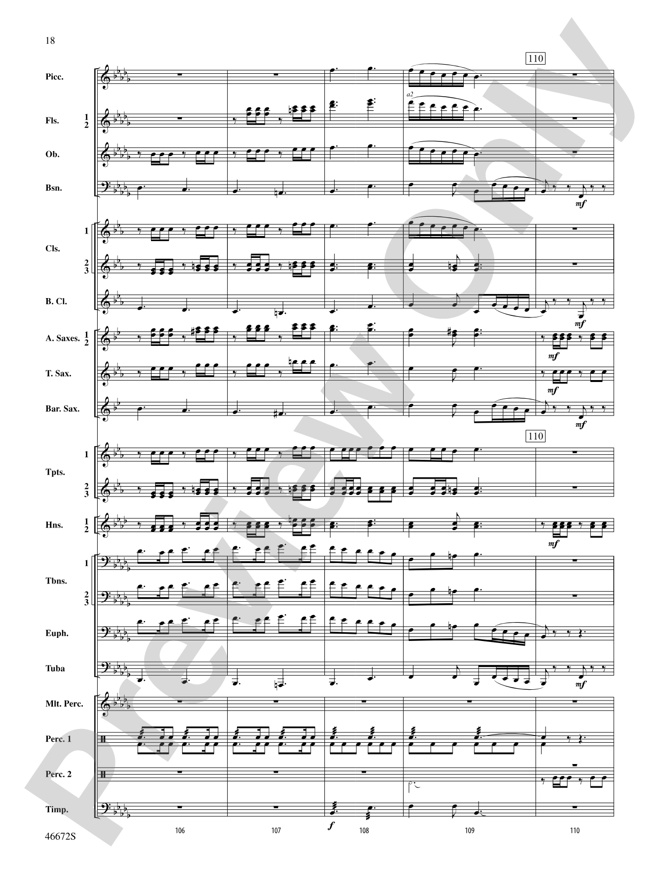 Variants on an English Sea Song: Concert Band Conductor Score & Parts