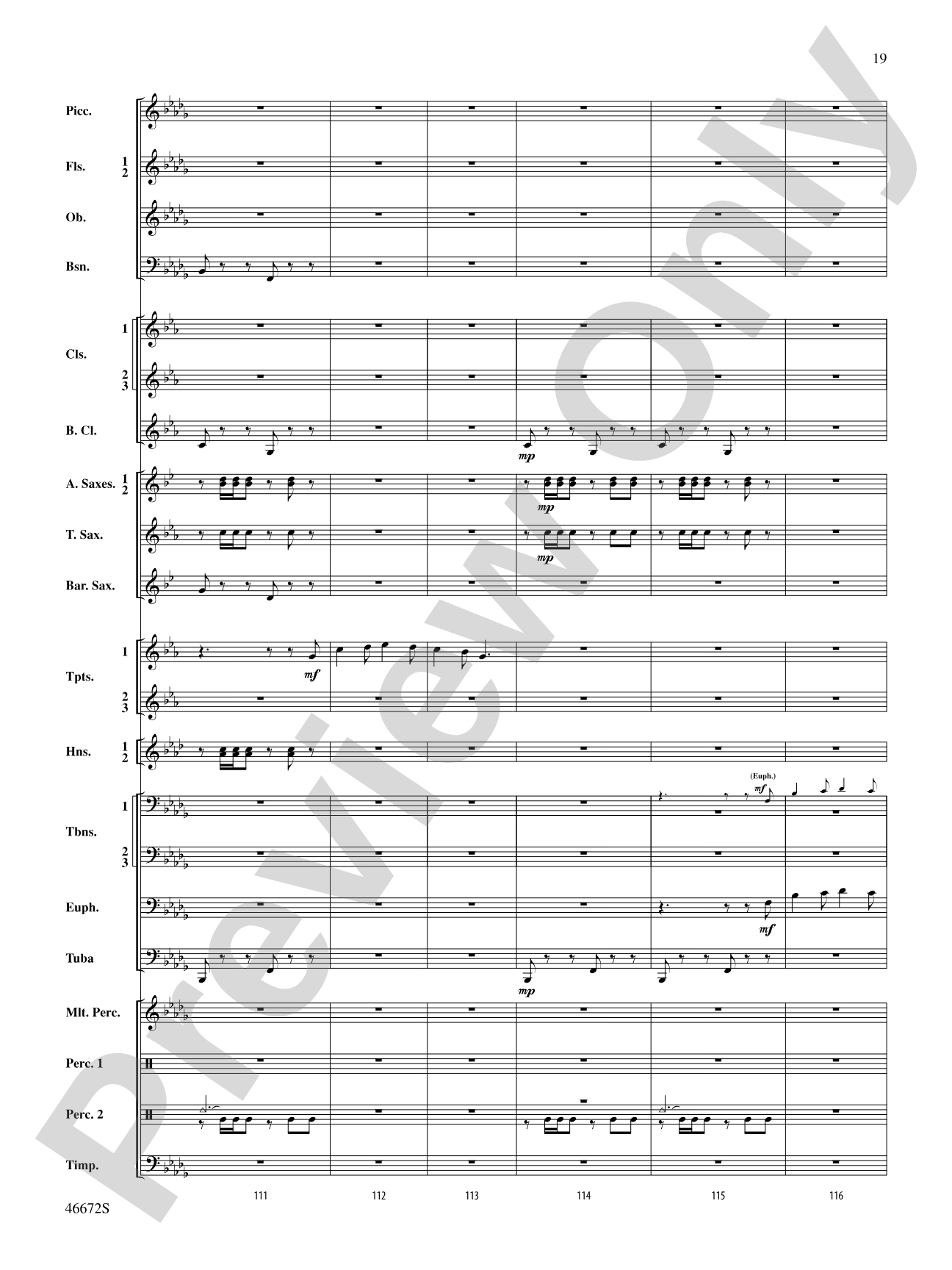 Variants on an English Sea Song: Concert Band Conductor Score & Parts
