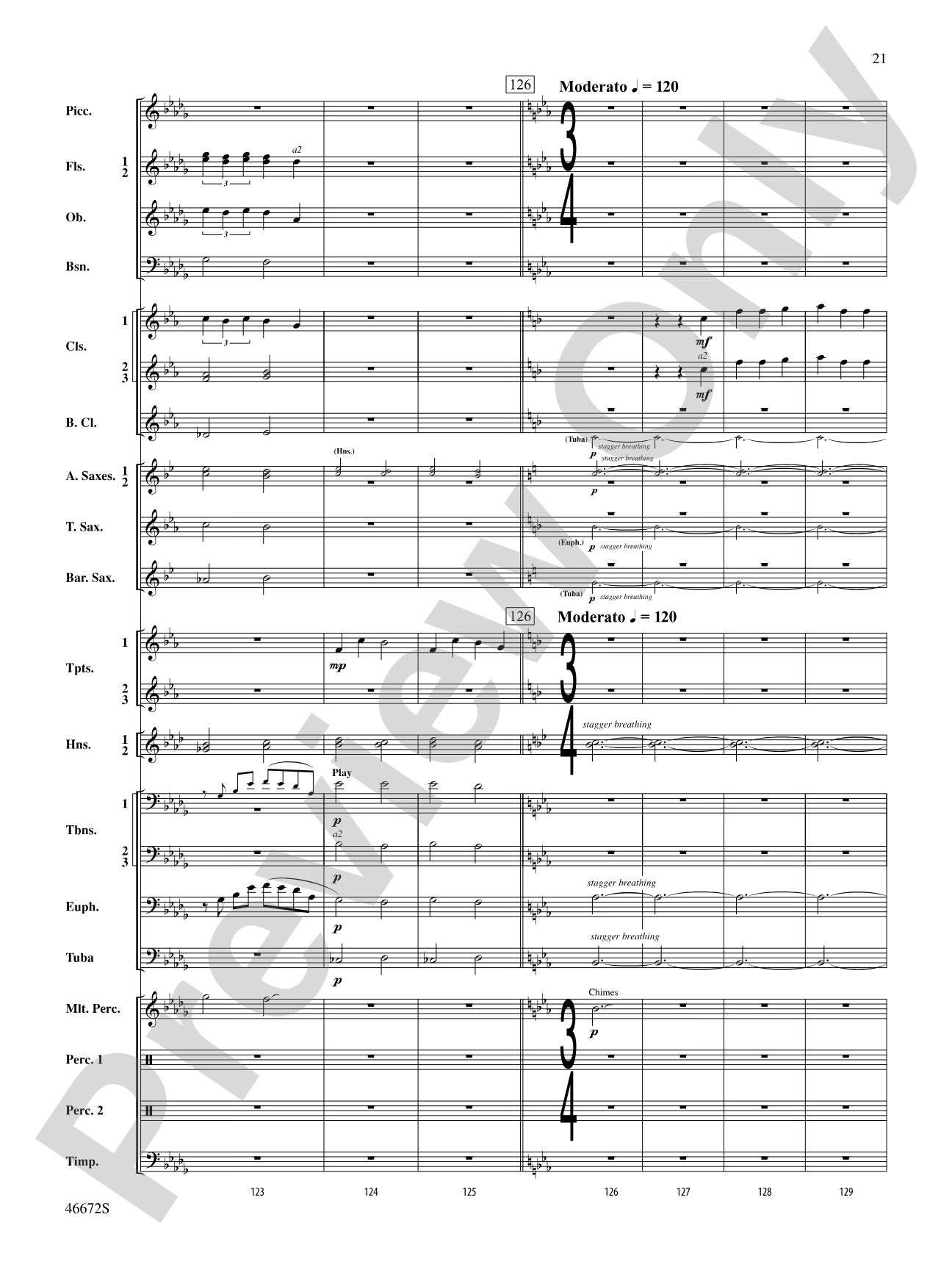 Variants on an English Sea Song: Concert Band Conductor Score & Parts