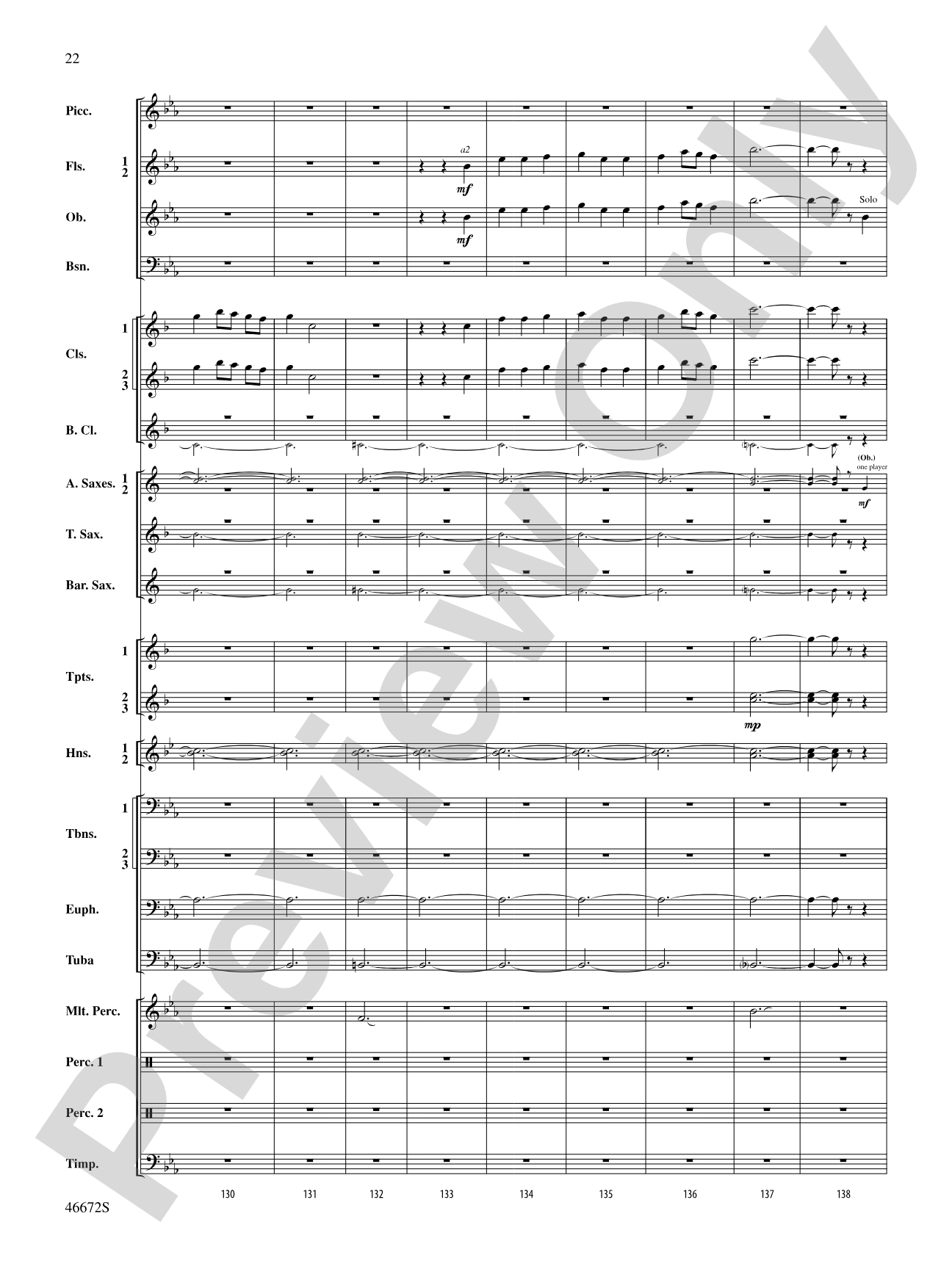 Variants on an English Sea Song: Concert Band Conductor Score & Parts