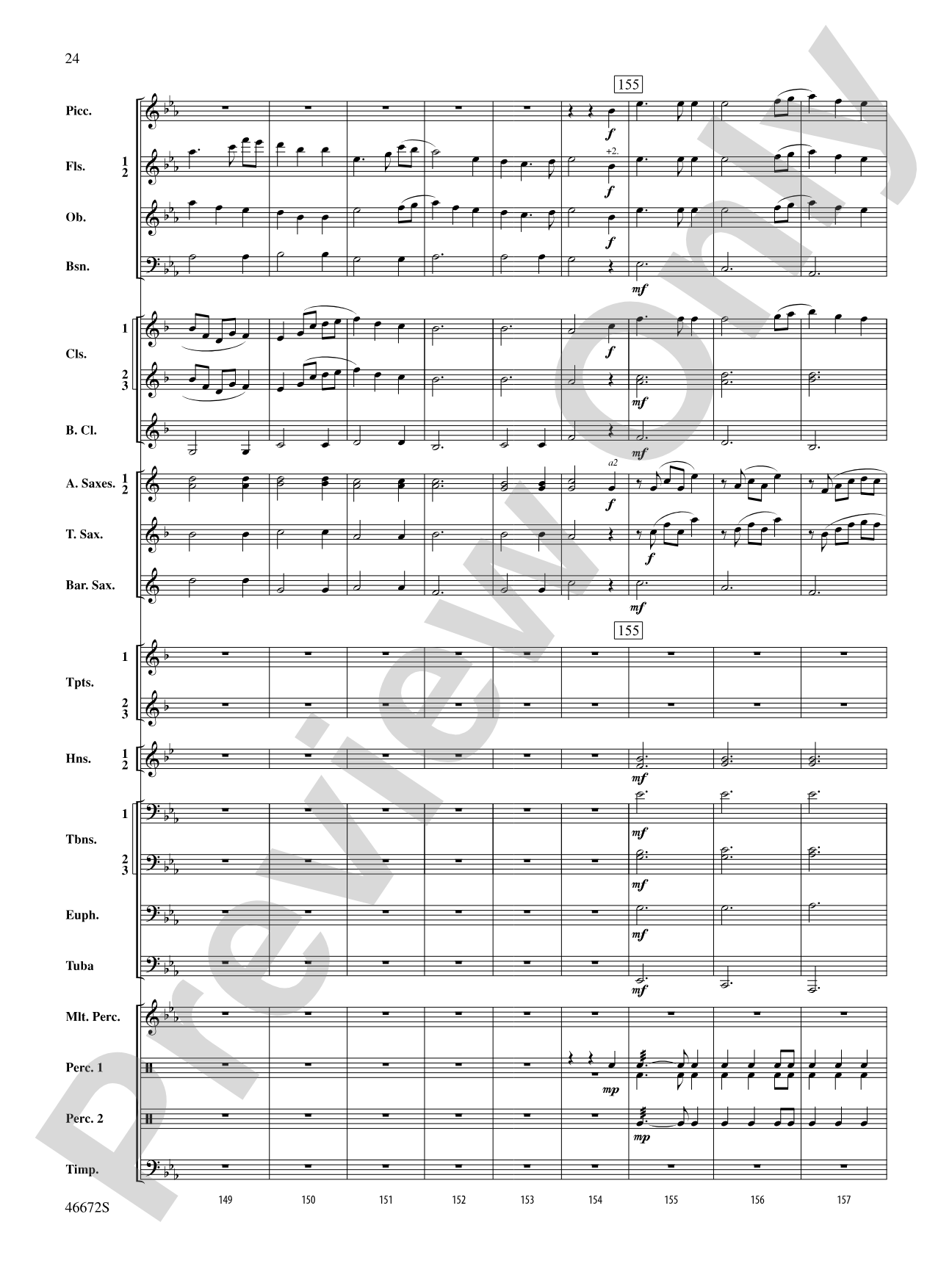 Variants on an English Sea Song: Concert Band Conductor Score & Parts