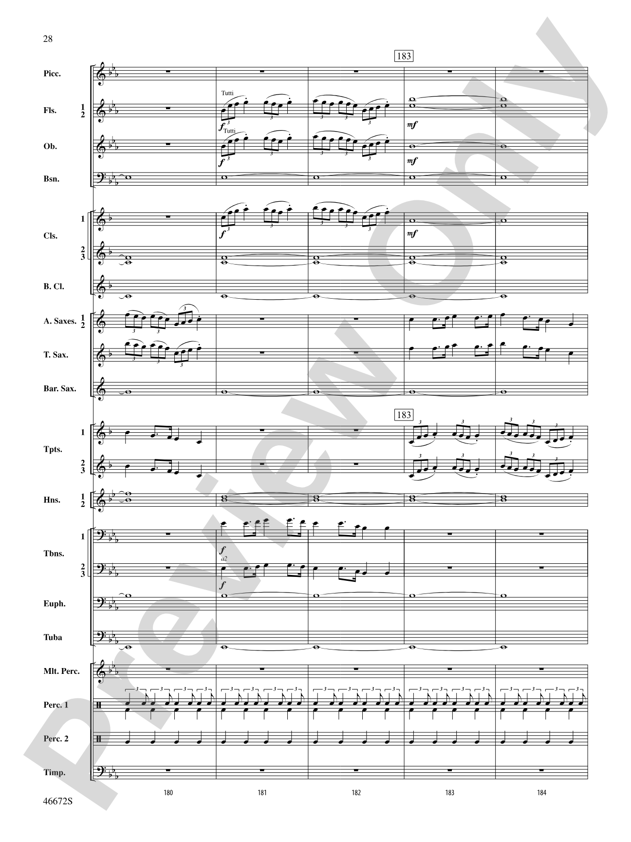 Variants on an English Sea Song: Concert Band Conductor Score & Parts