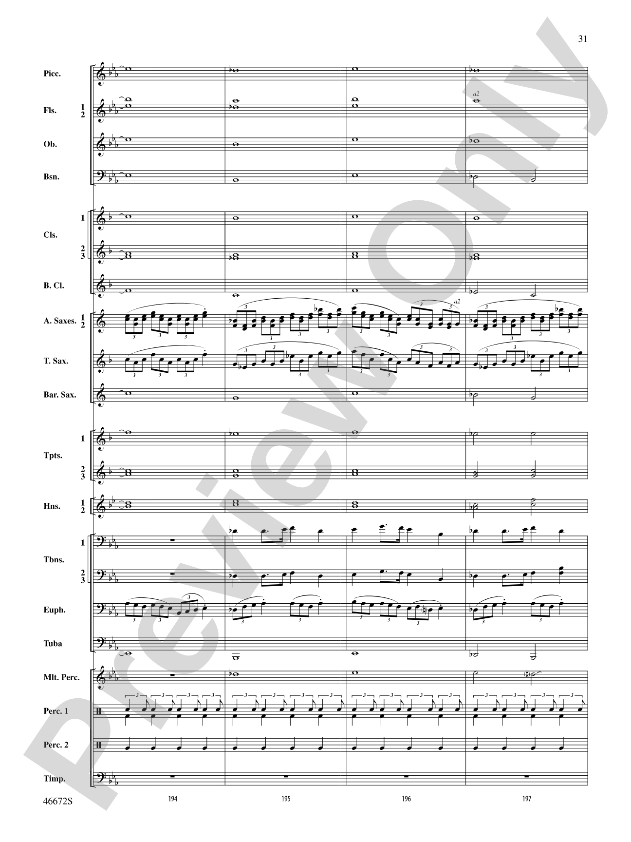 Variants on an English Sea Song: Concert Band Conductor Score & Parts