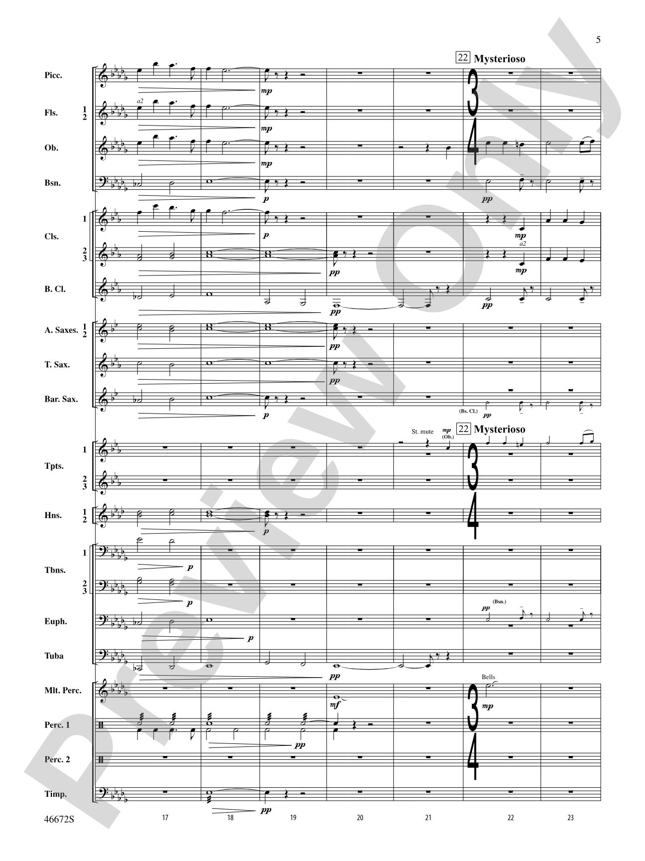 Variants on an English Sea Song: Concert Band Conductor Score & Parts
