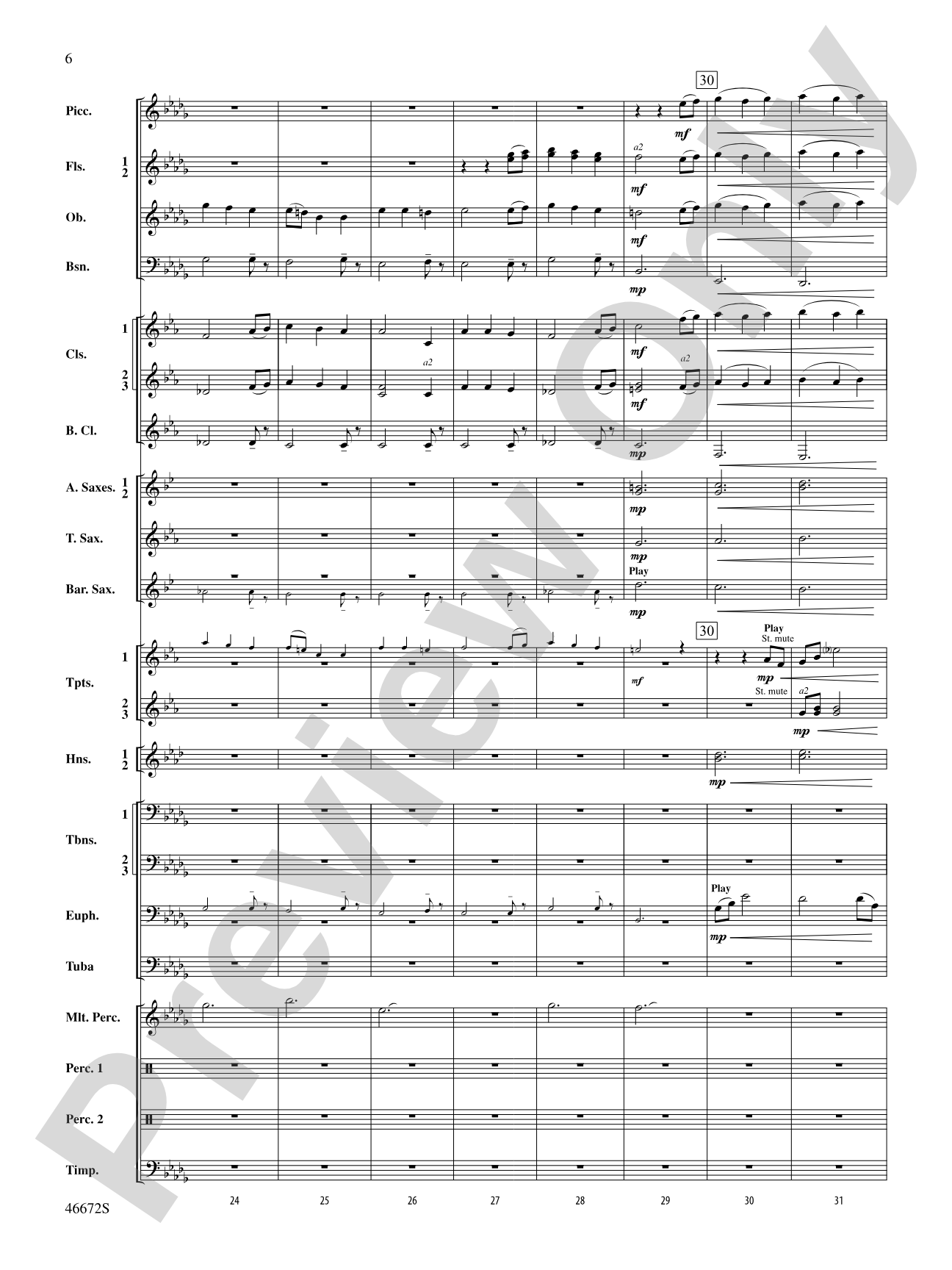 Variants on an English Sea Song: Concert Band Conductor Score & Parts